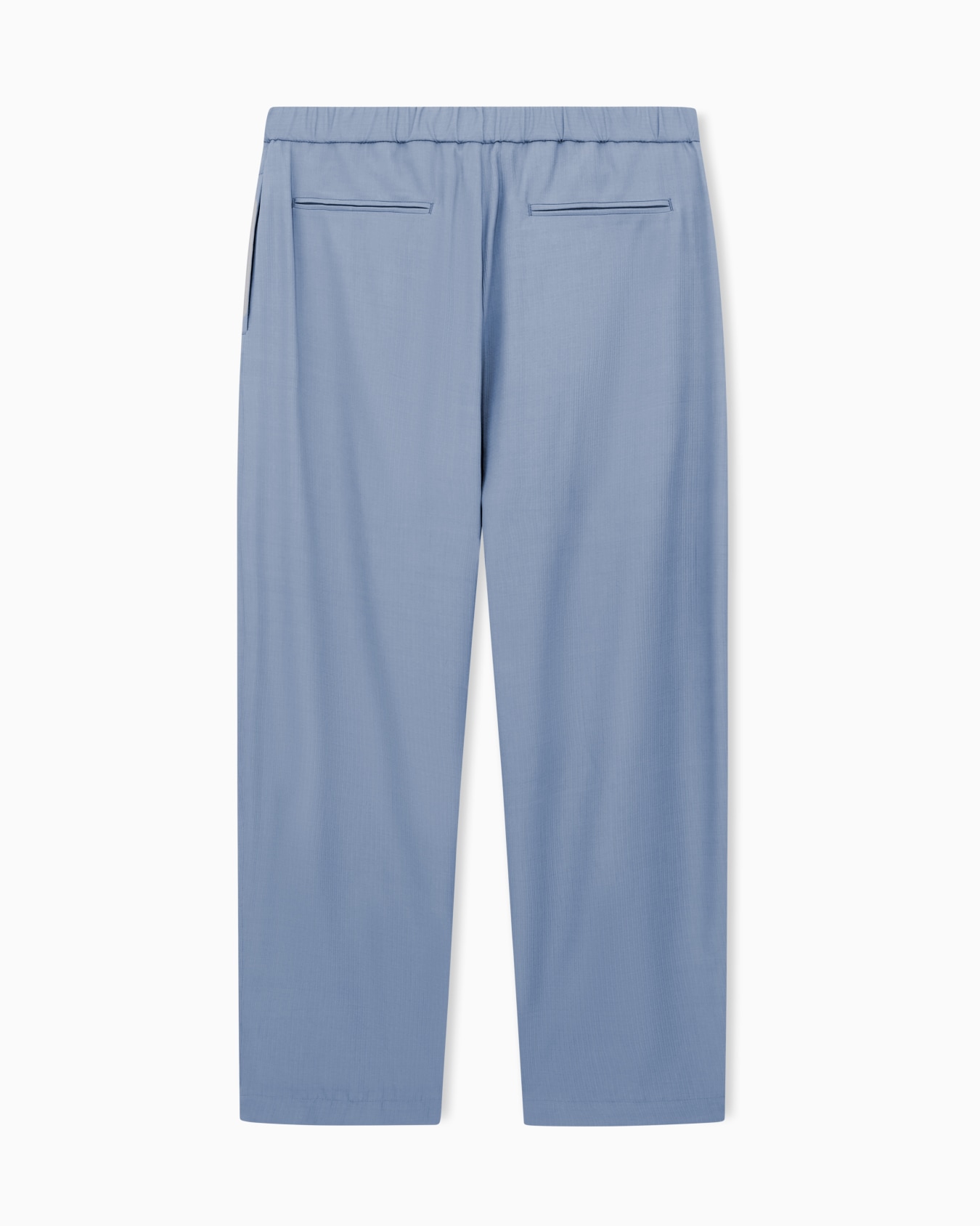 Viscose-canneté flat-front trousers Slide 3