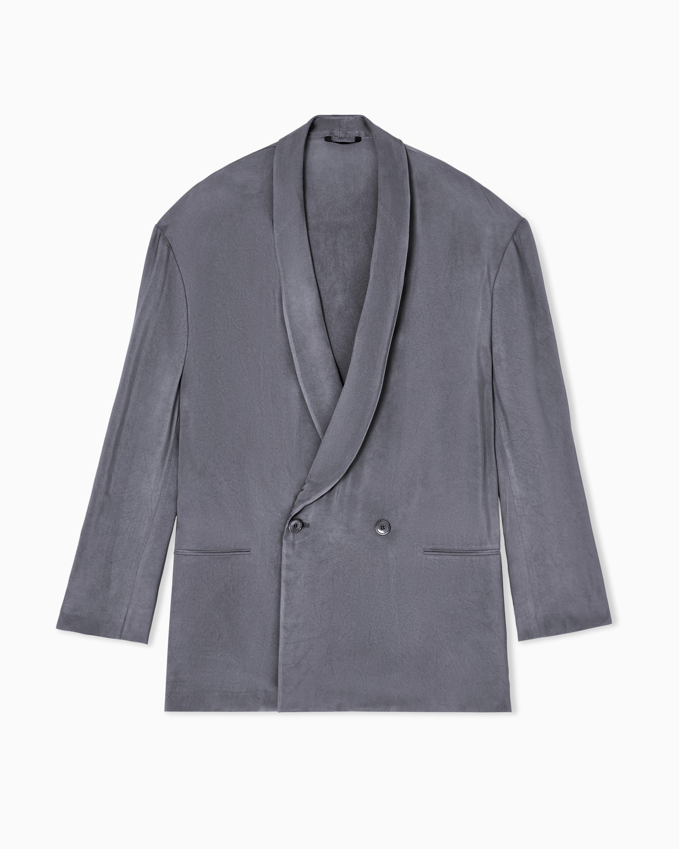 ダブルブレストジャケット ビスコースツイル スライドする 0