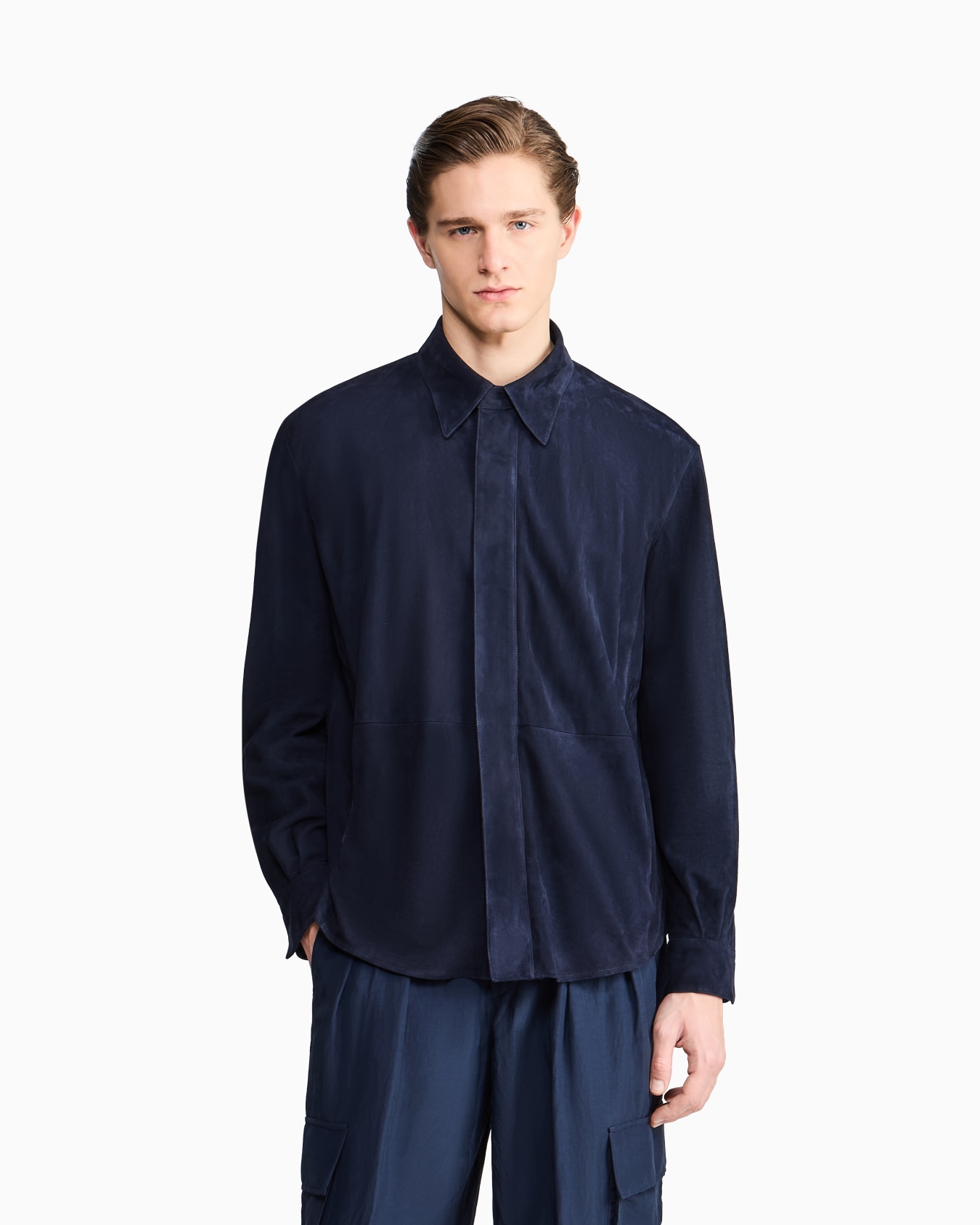 ASV lambskin suede shirt jacket Slide 3