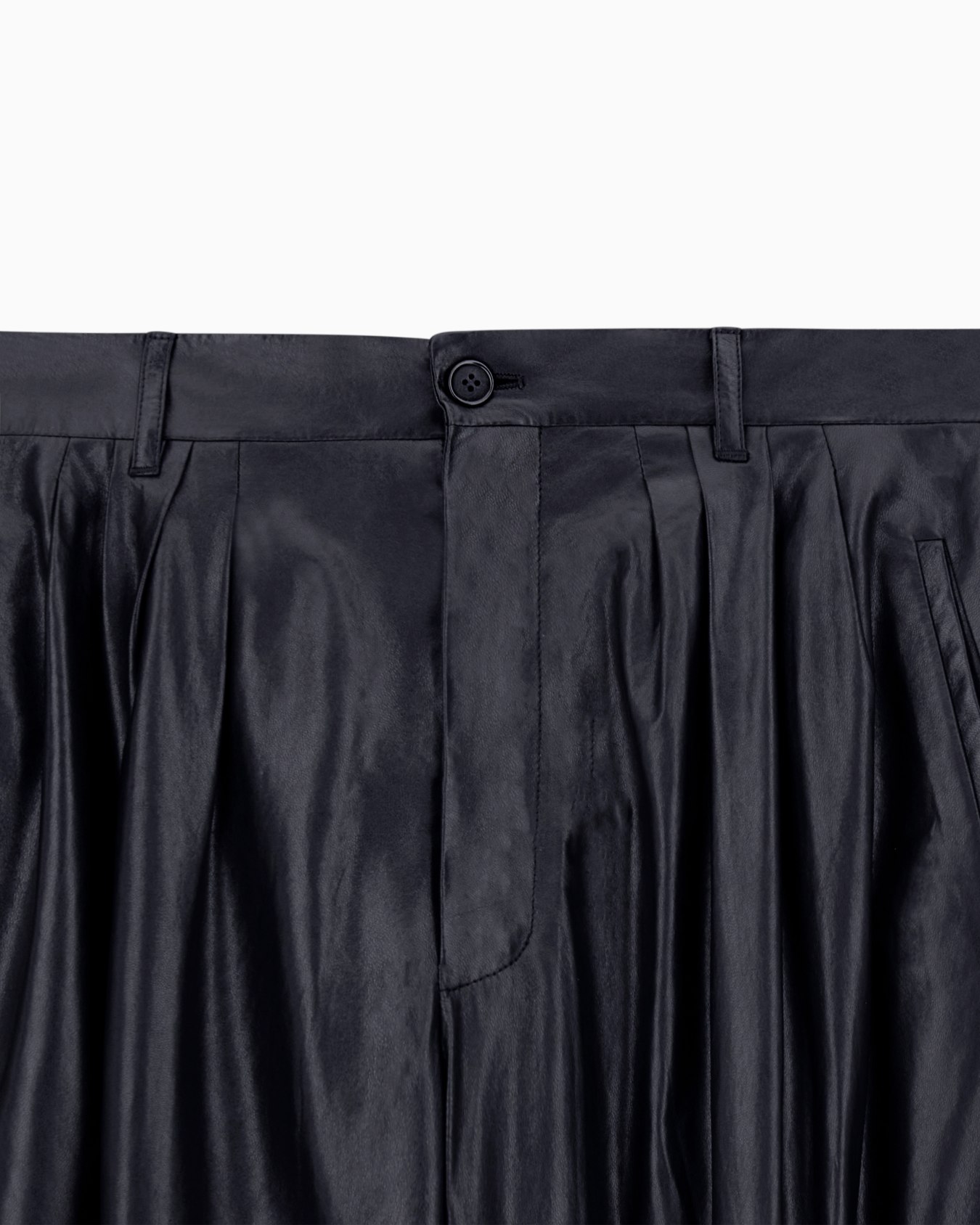 Nappa lambskin pleated trousers Slide 4