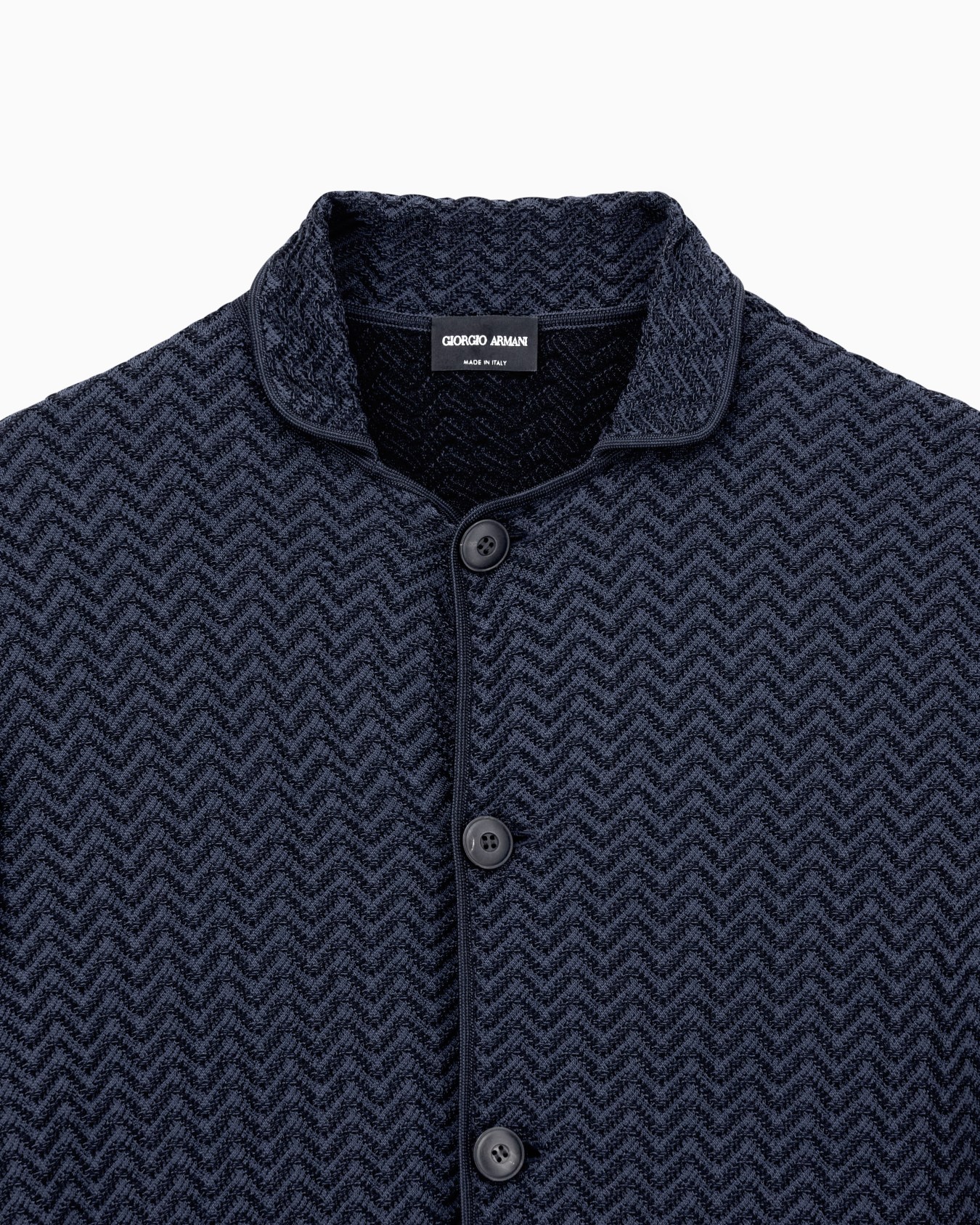 ASV viscose-blend chevron ottoman single-breasted jacket Slide 5