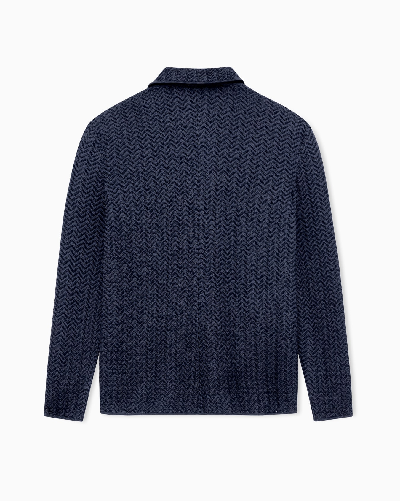 ASV viscose-blend chevron ottoman single-breasted jacket Slide 3