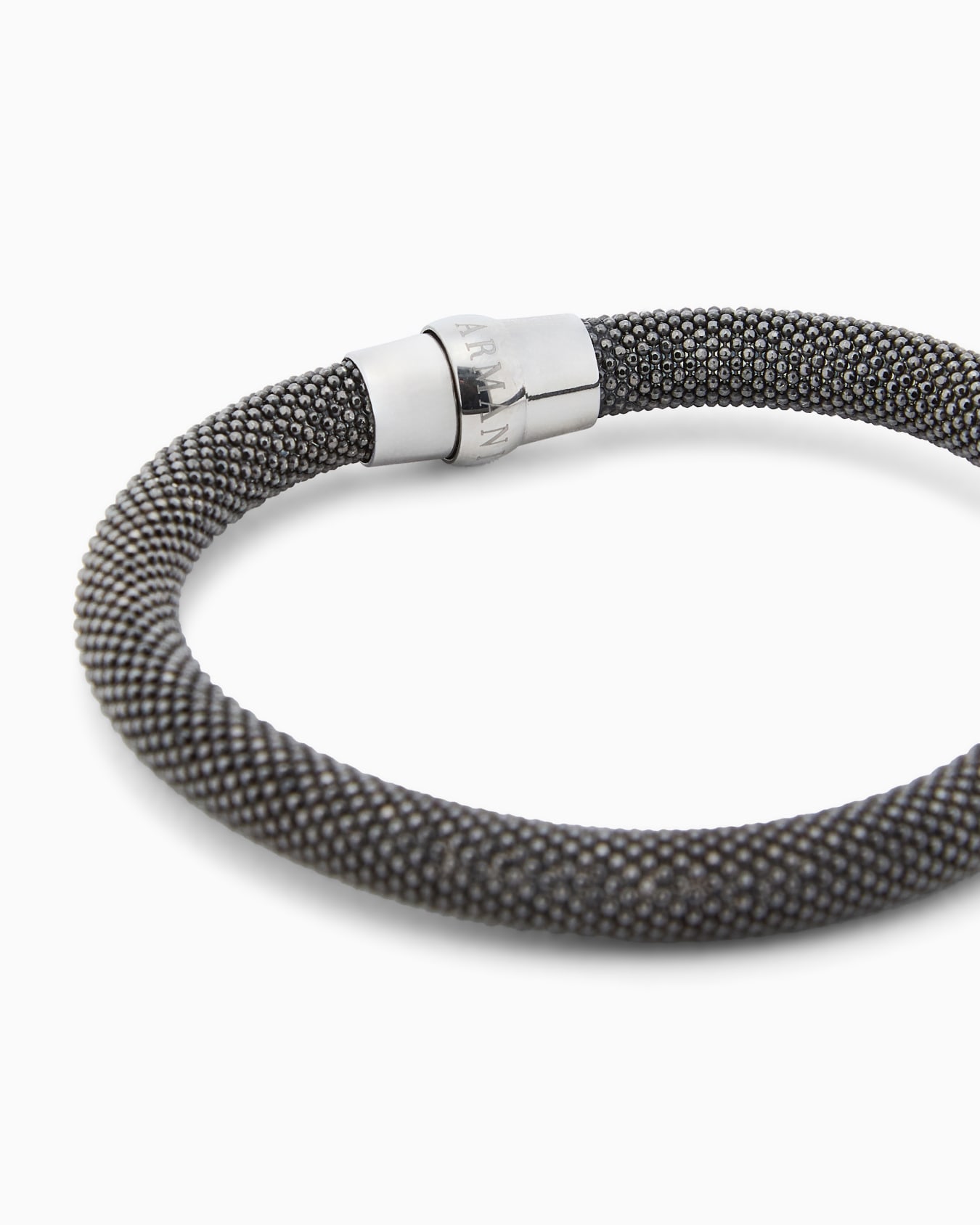 Tubular silver bracelet  Slide 1