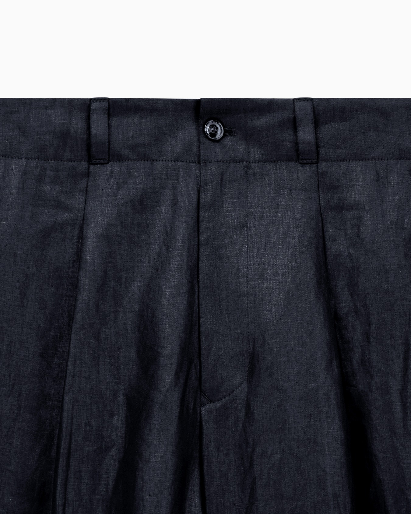 Single-pleat, linen-canvas trousers Slide 5
