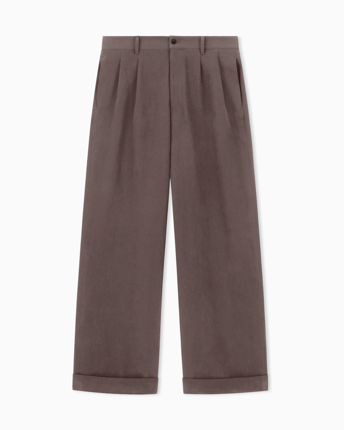 Double-pleat trousers in hemp Slide 0