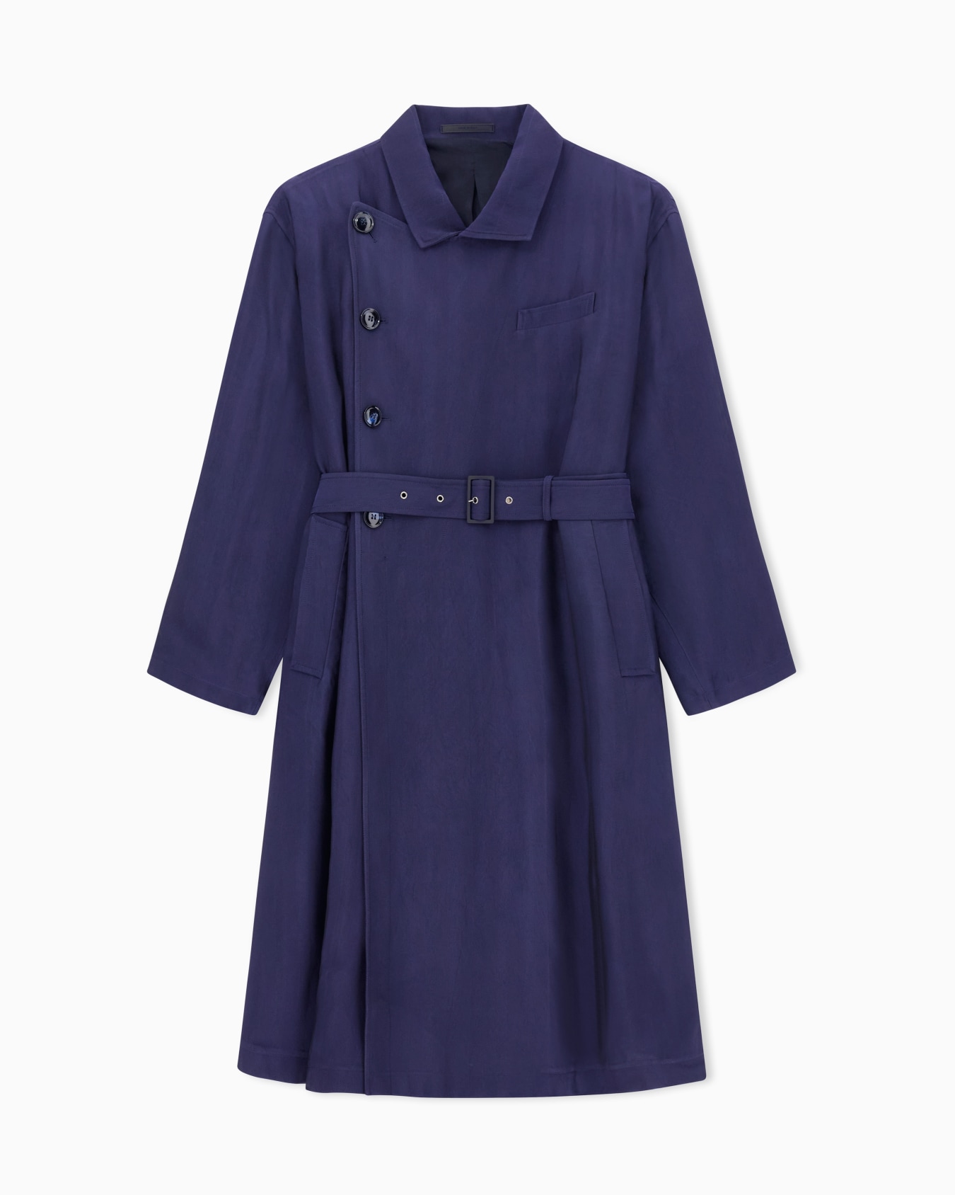 Trench in viscosa con motivo chevron Slide 0