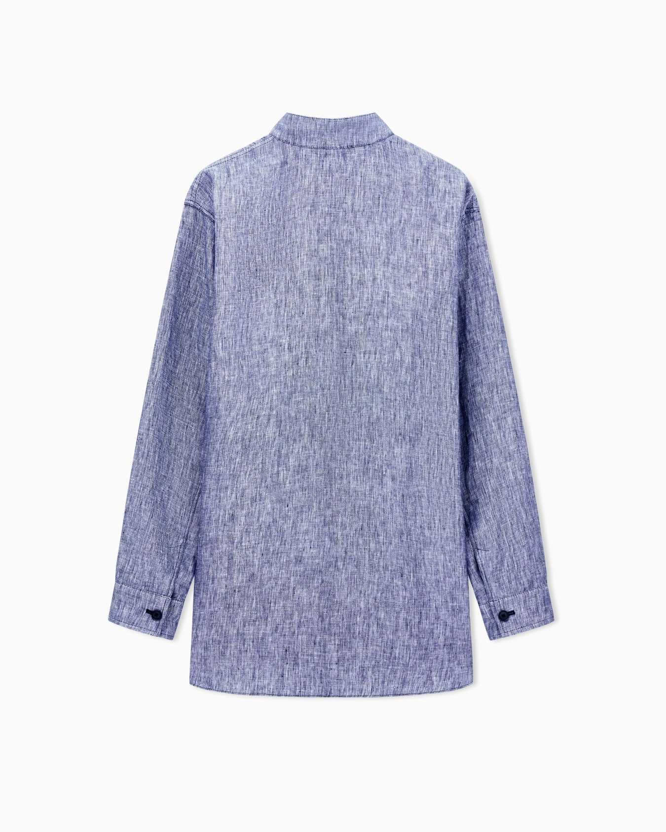 Blouson chemise en toile double de lin chiné Diapositive 2