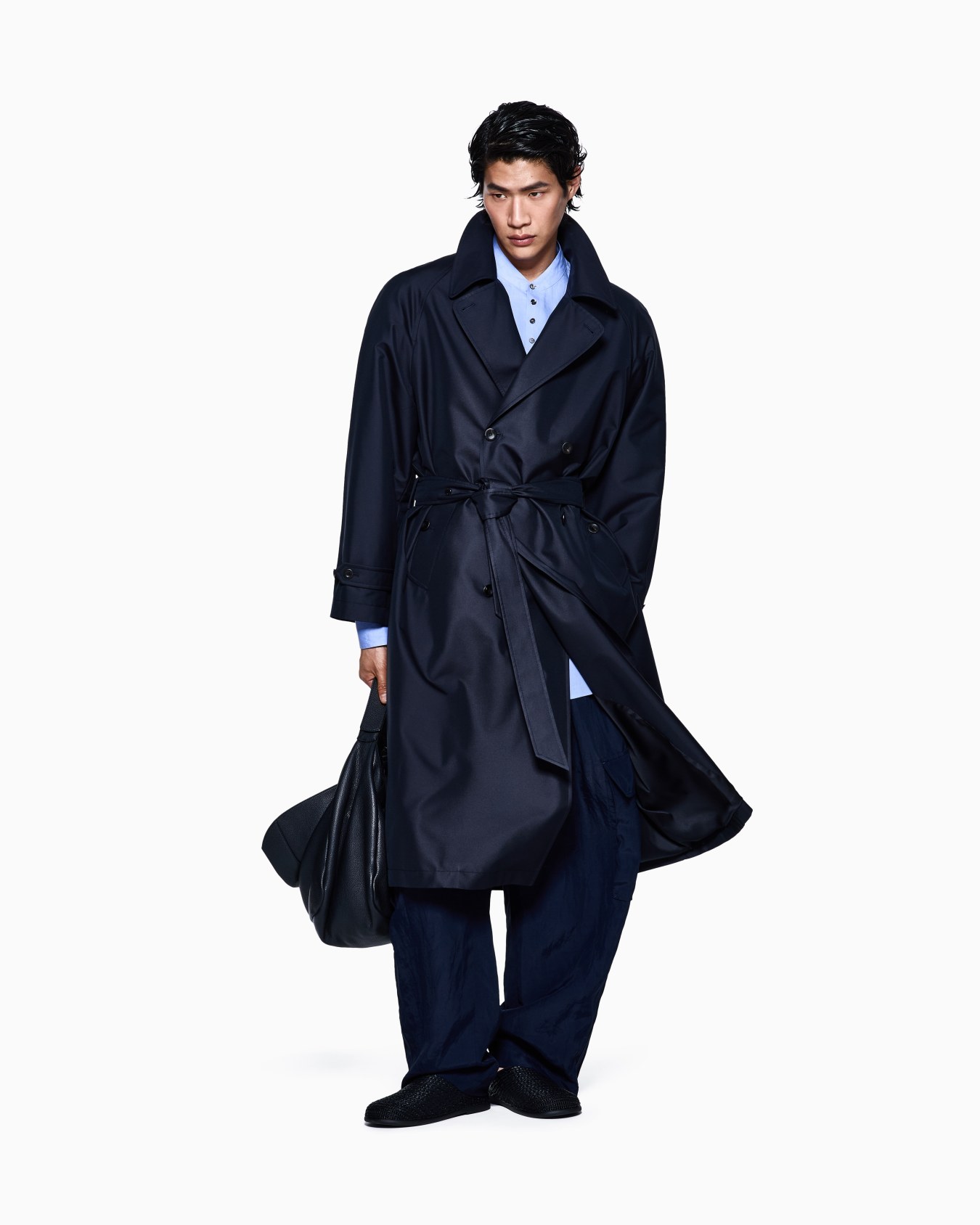 カーゴパンツ ビスコース／リネン キャンバス スライドする 2