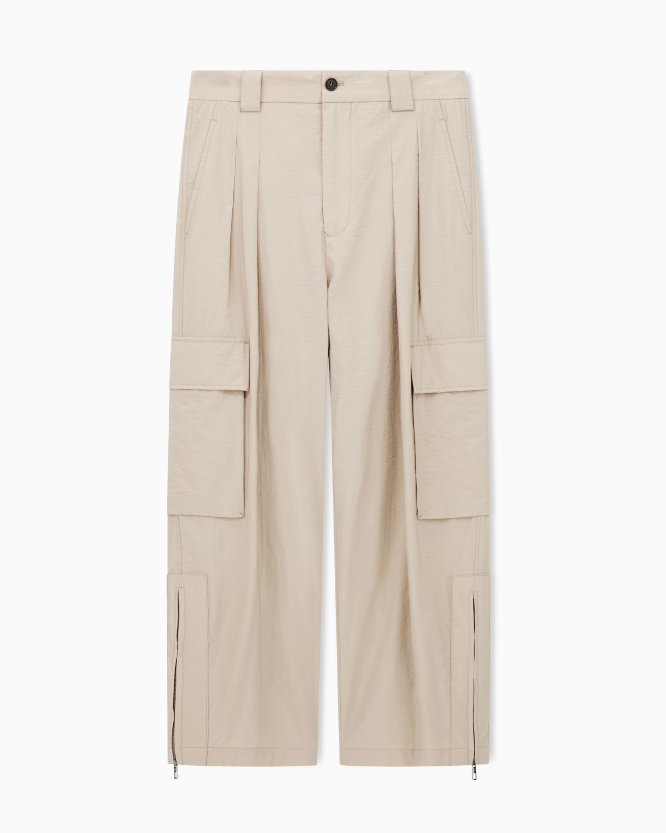 Pantalon cargo en mélange de coton Diapositive 0