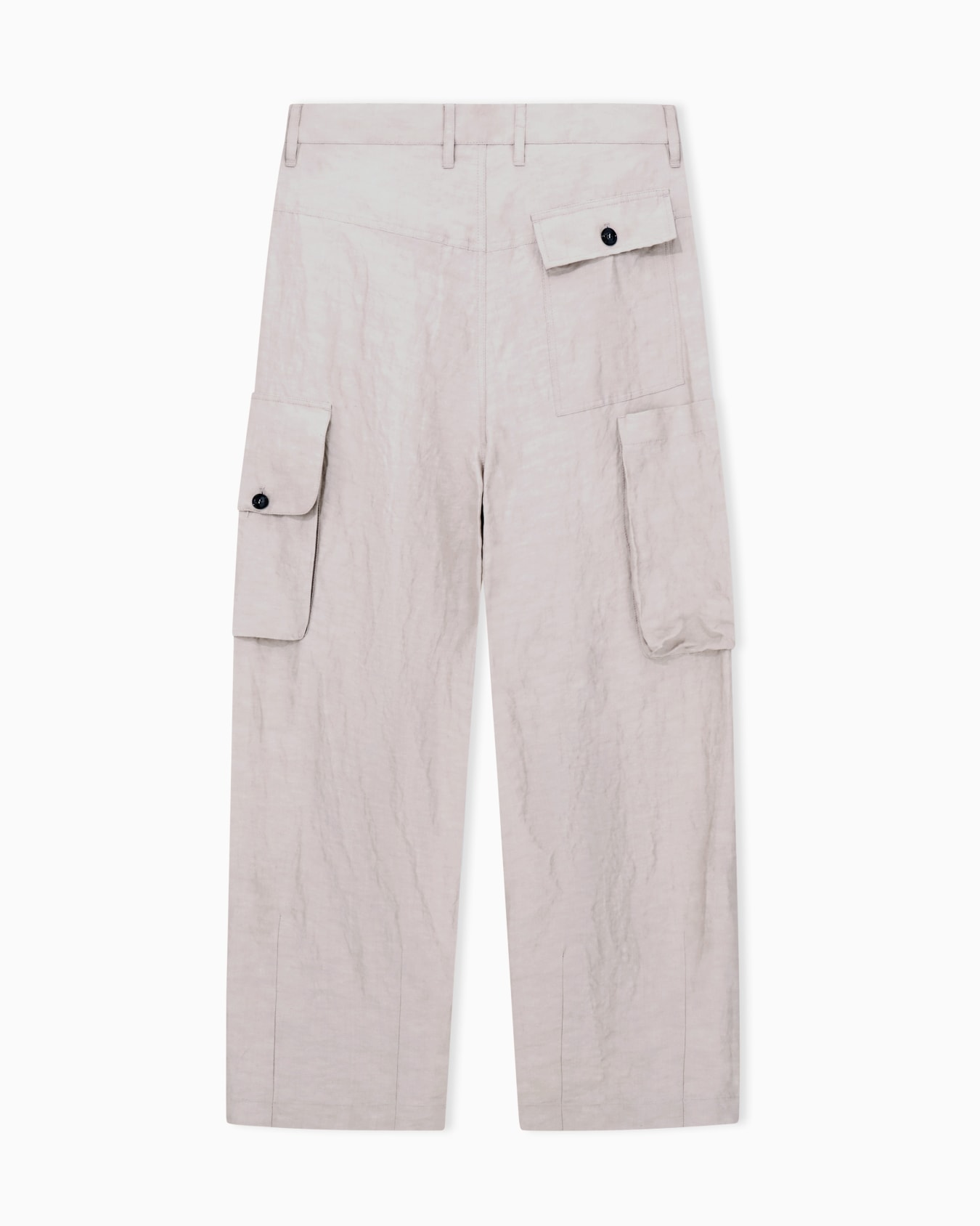Multi-pocket trousers in linen and viscose Slide 3