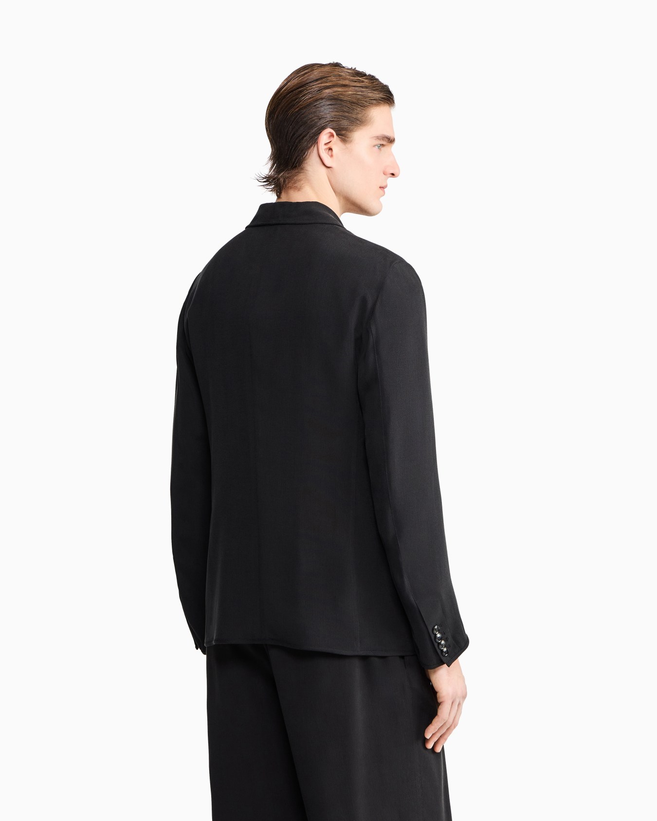 ASV single-breasted jacket in cupro basketweave Slide 2