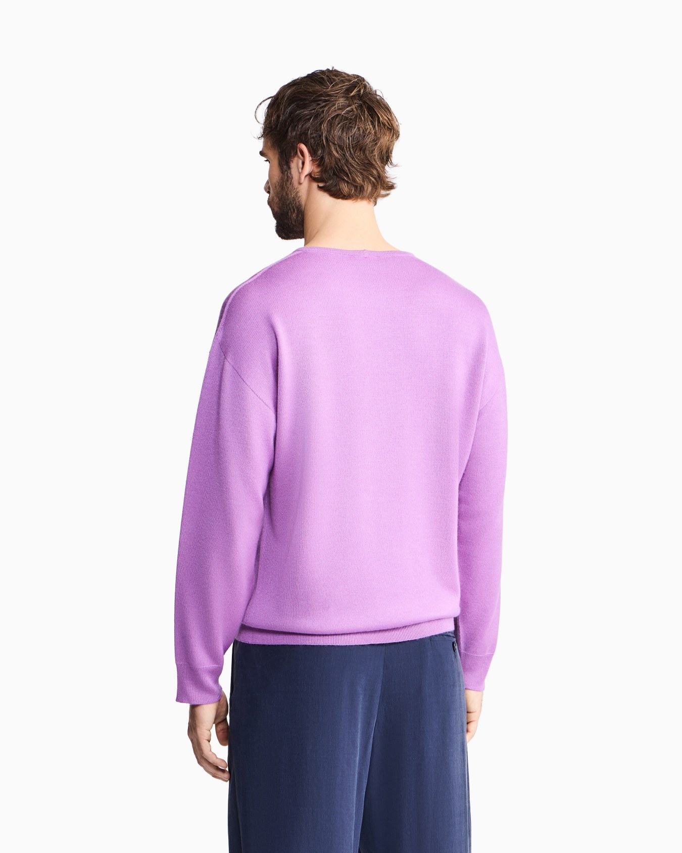 Cashmere and silk interlock crew-neck jumper Slide 2