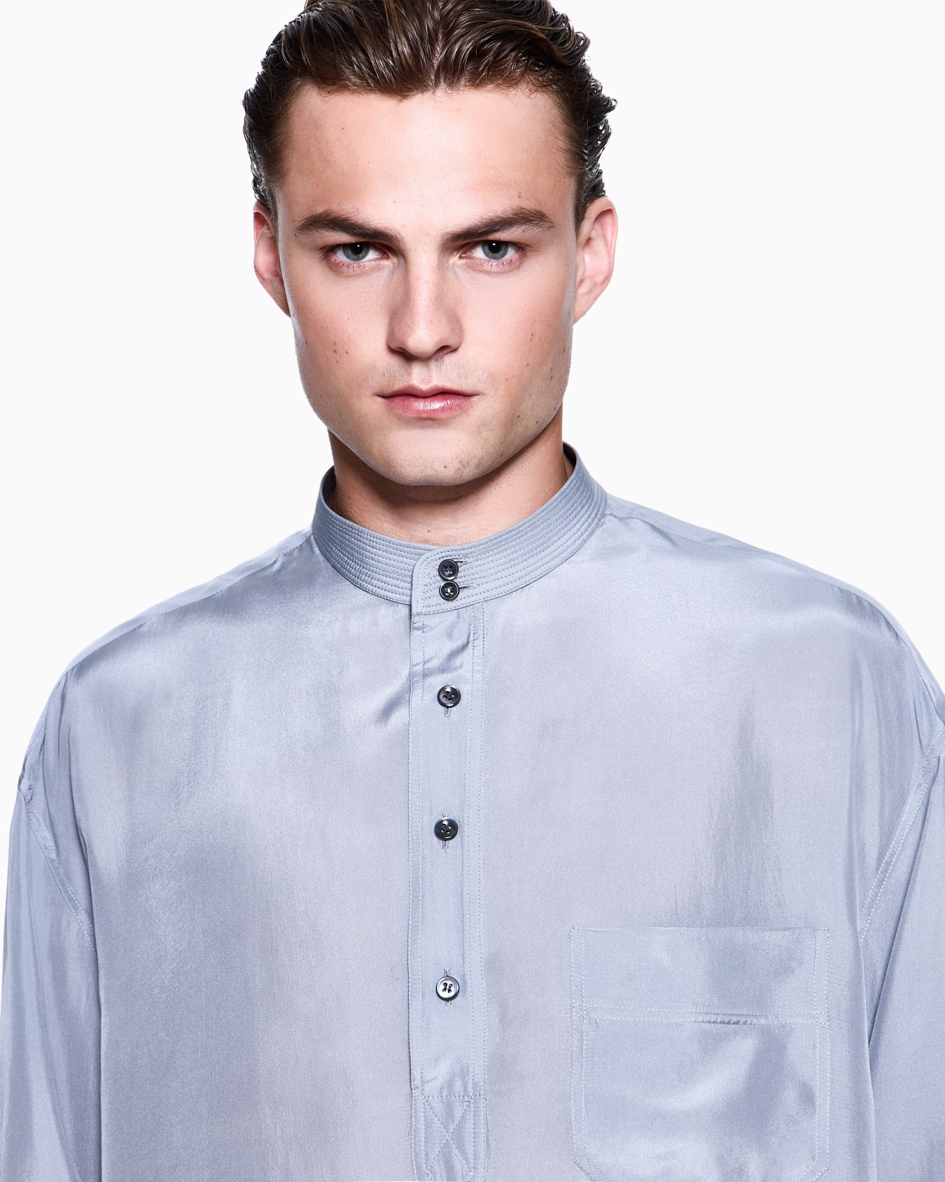 Silk habotai shirt Slide 4