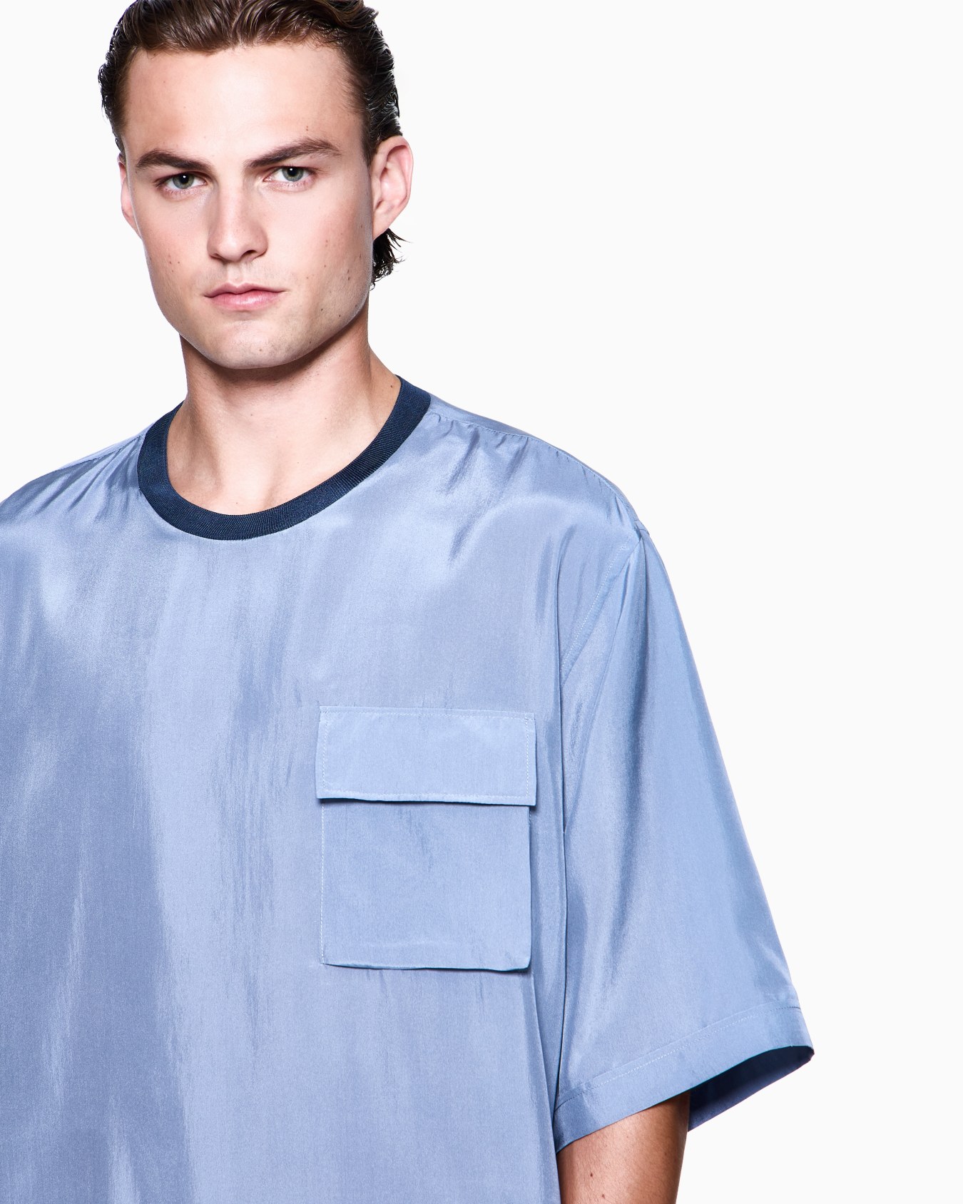 Silk habotai T-shirt Slide 4