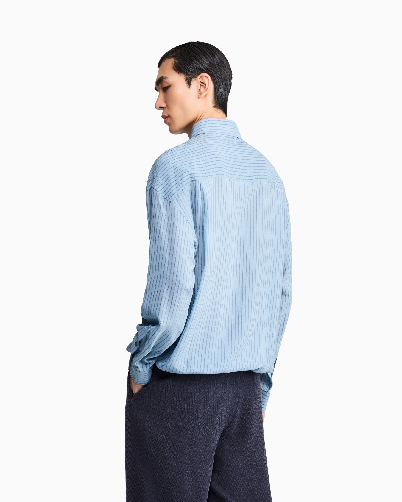 Camicia con zip in misto cupro Slide 2