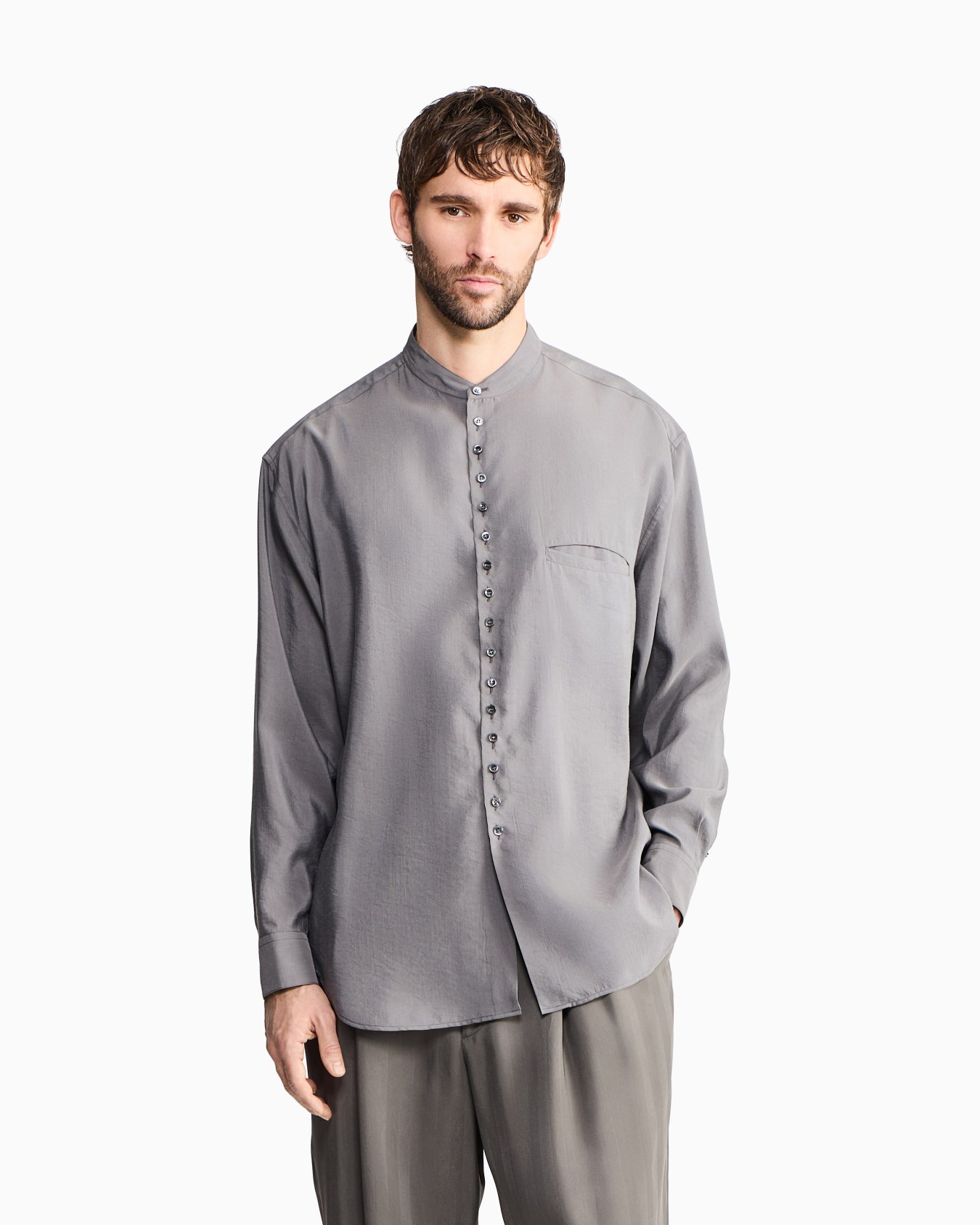 ASV washed-silk shirt Slide 3