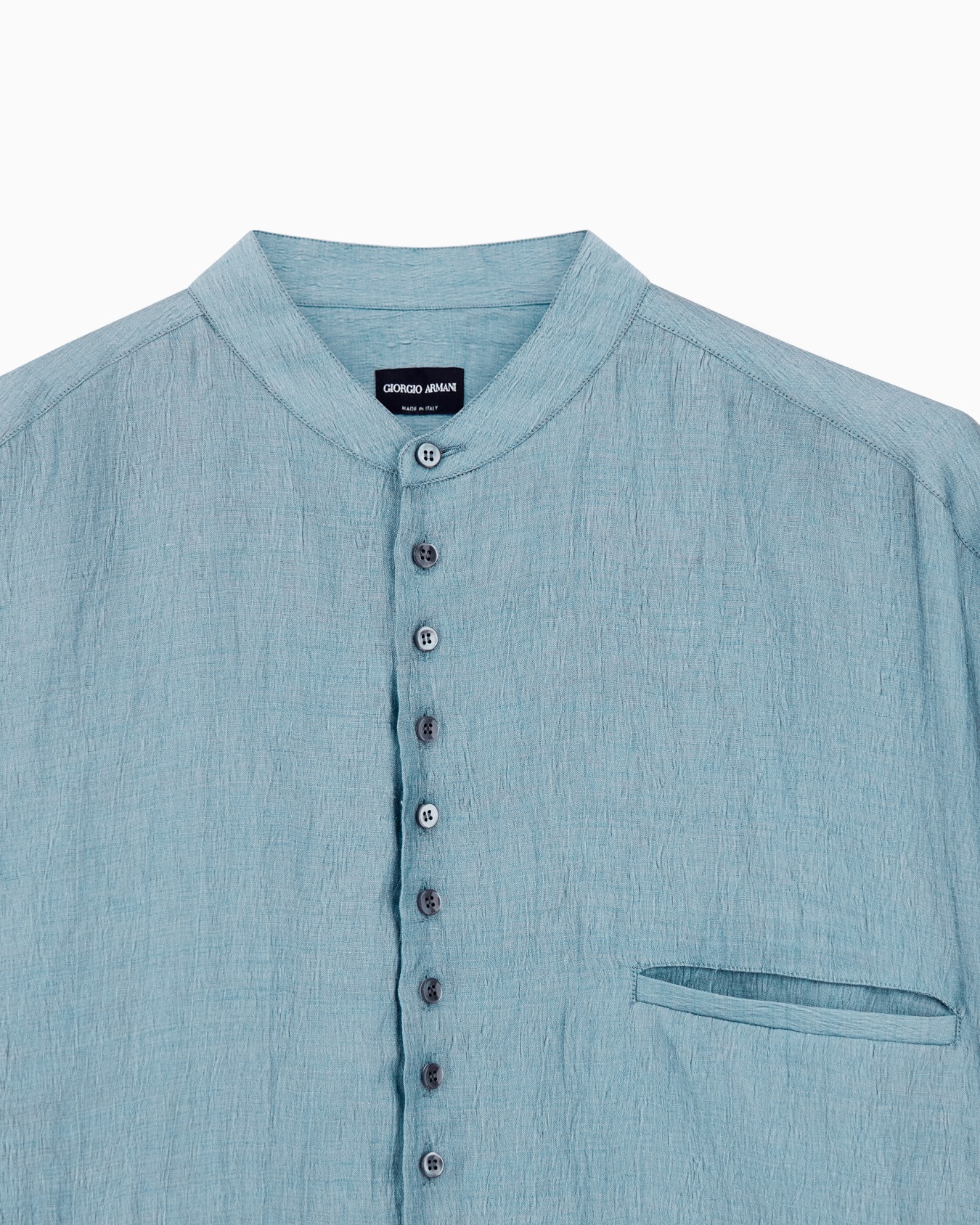 Linen-blend shirt Slide 4