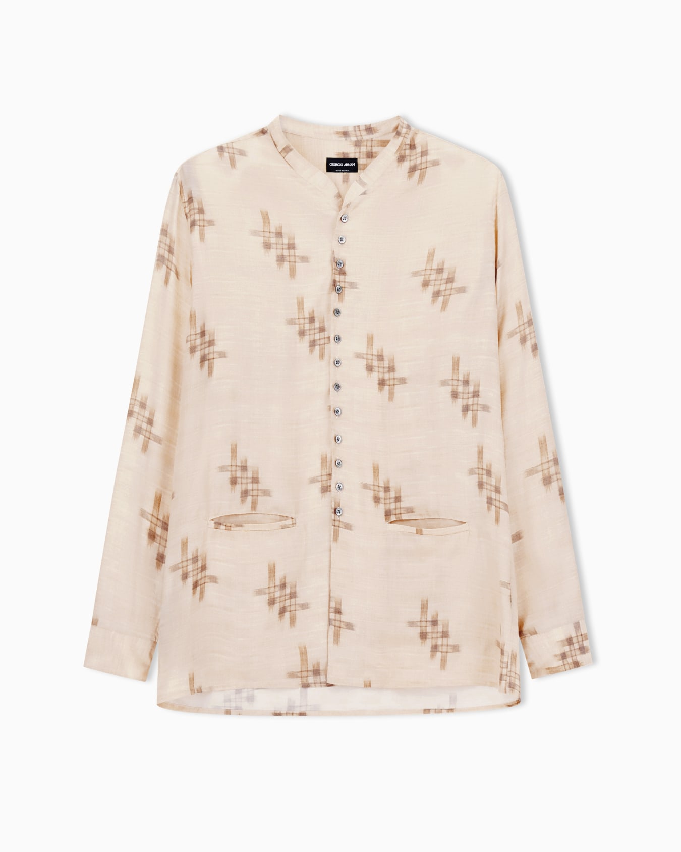 Printed silk shirt Slide 0