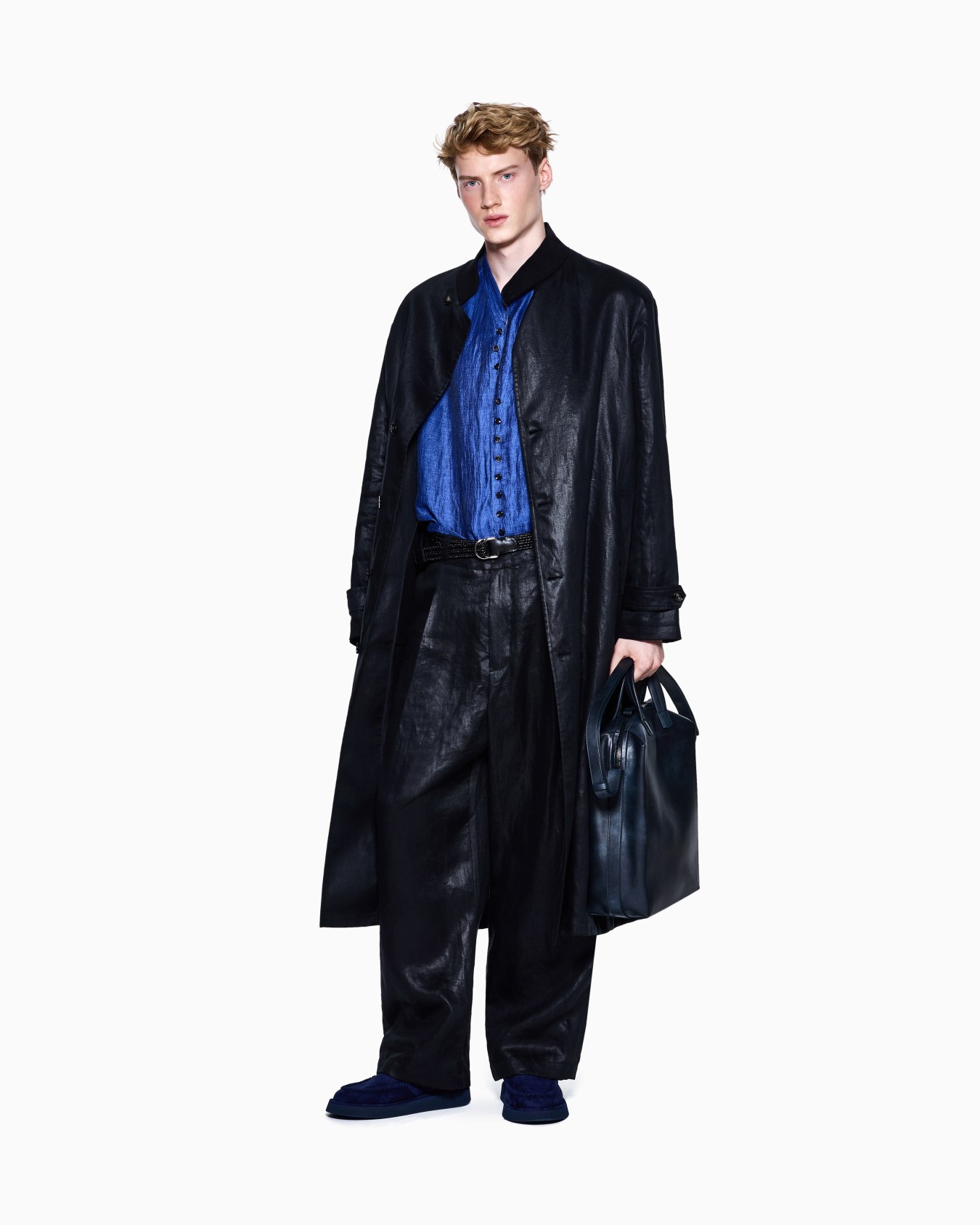 Hemdjacke aus Leinenmischgewebe mit Delavé-Effekt Folie 2