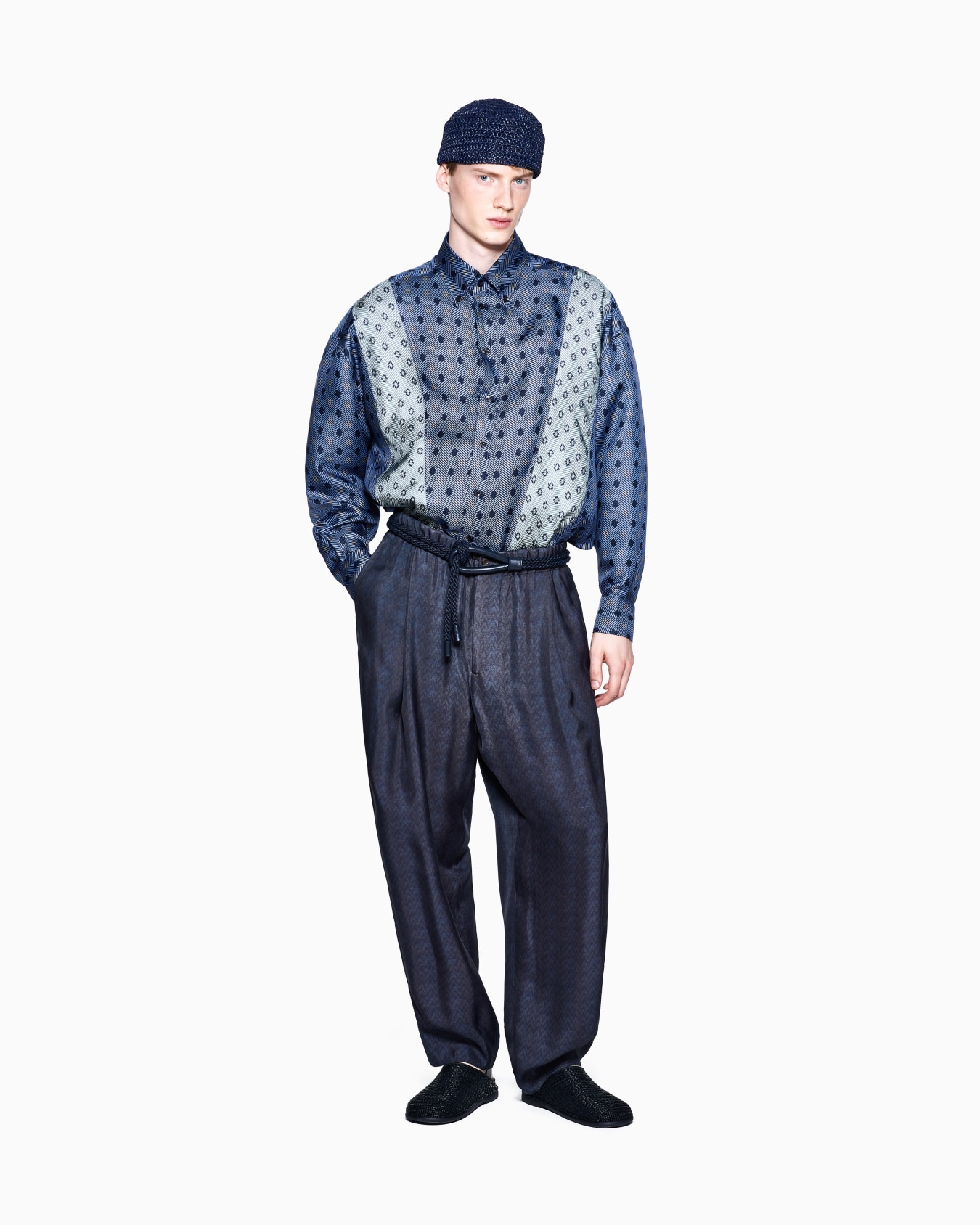 Pure silk twill shirt Slide 2