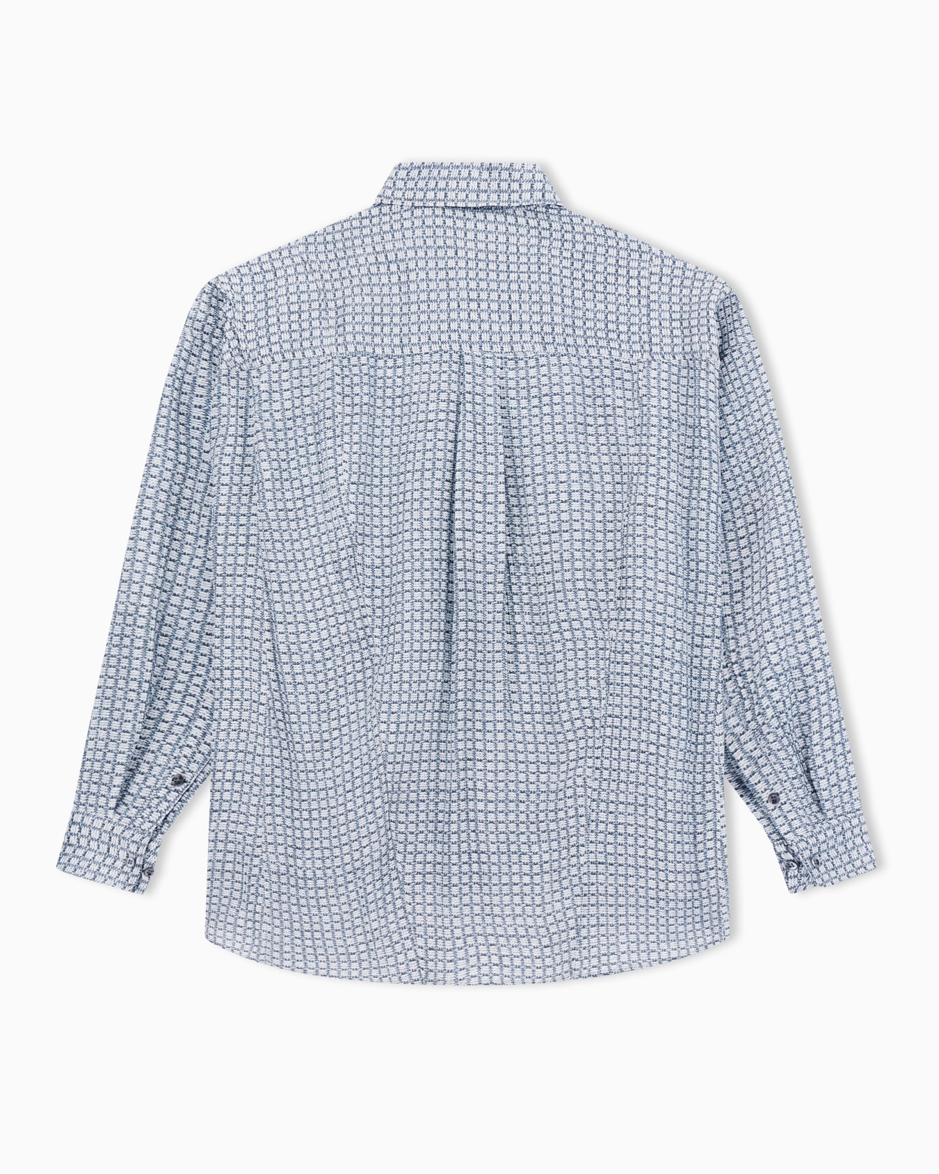 ASV viscose and silk oversized shirt with weave print Slide 3