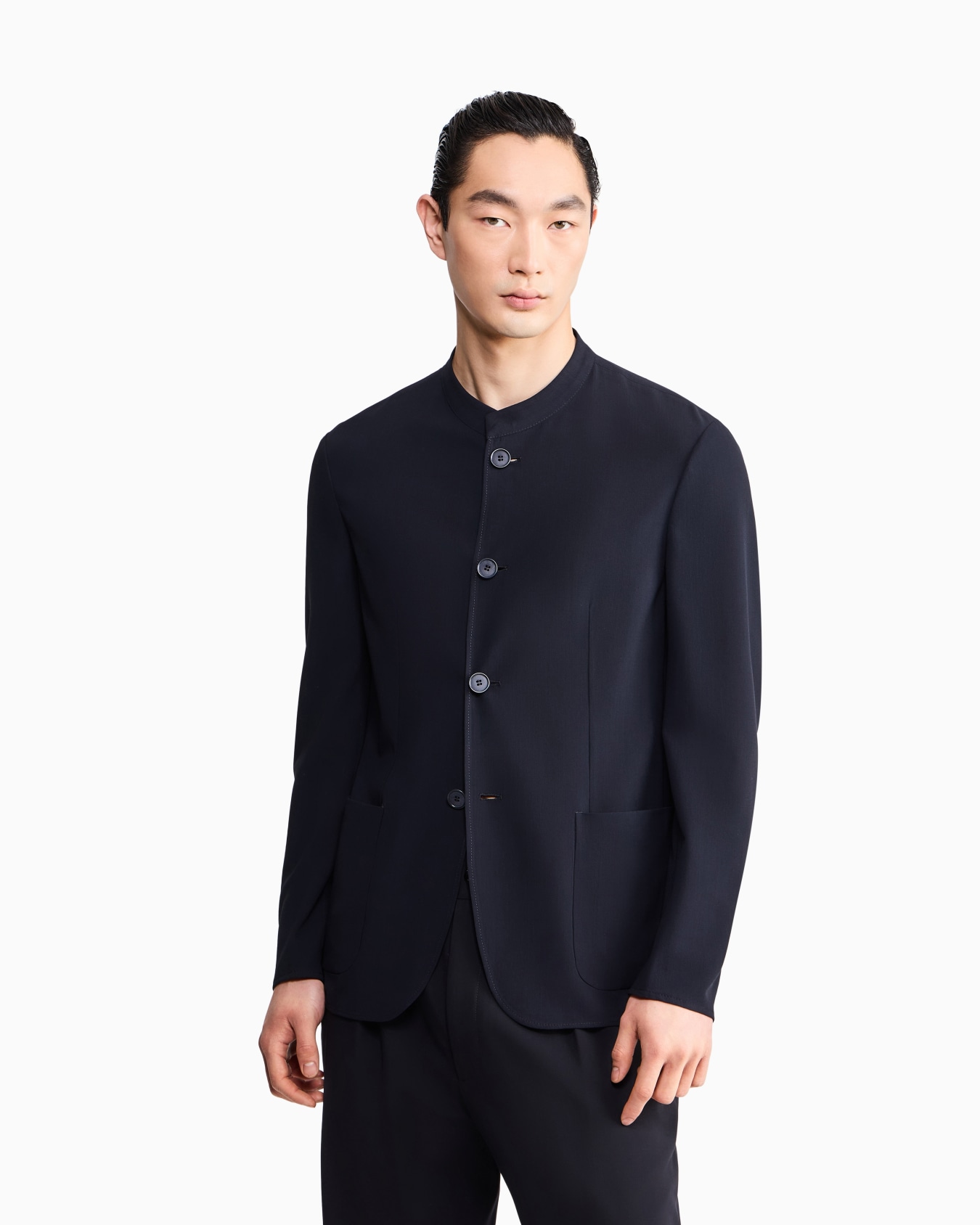 ASV wool crêpe voile single-breasted jacket Slide 2