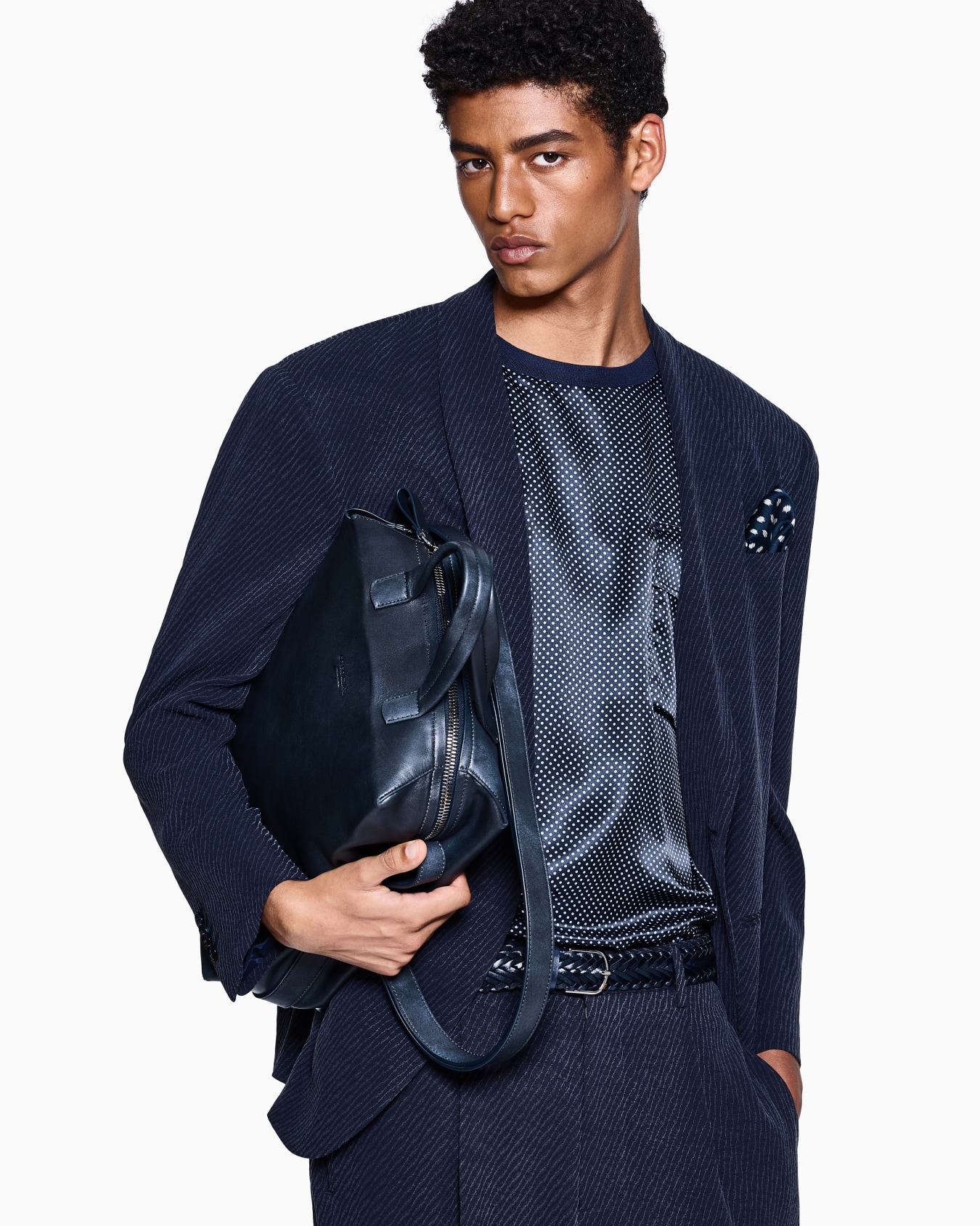 Anzug aus Cupro-Mischgewebe-Jacquard Folie 3