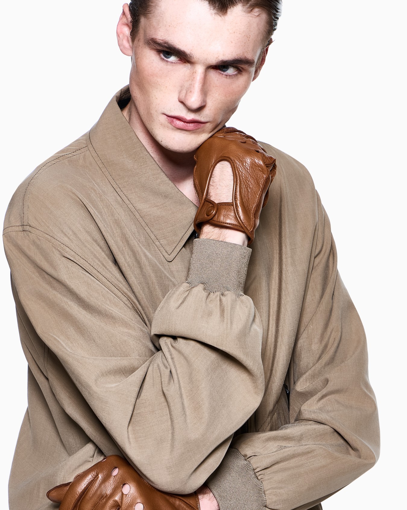 グローブ レザー スライドする 2