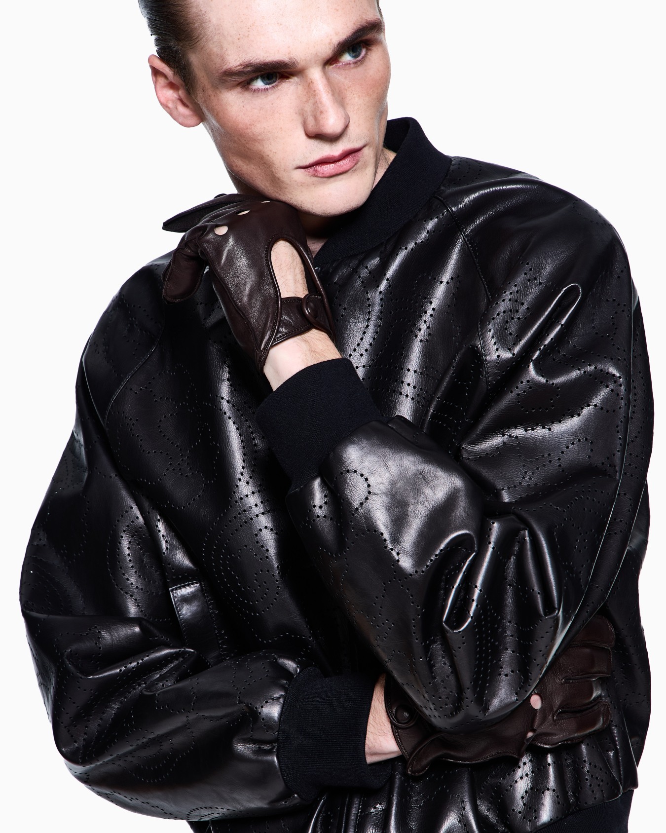 グローブ レザー スライドする 2