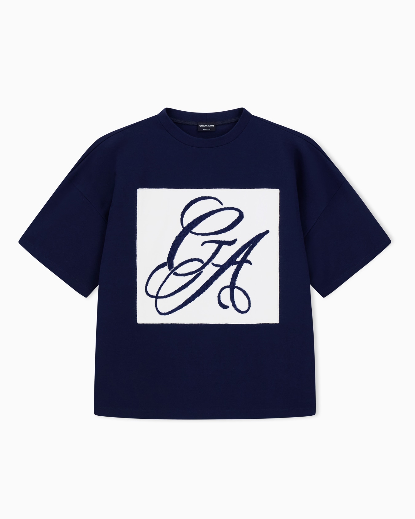 GA Maxi-Logo-T-Shirt aus Jersey Folie 0