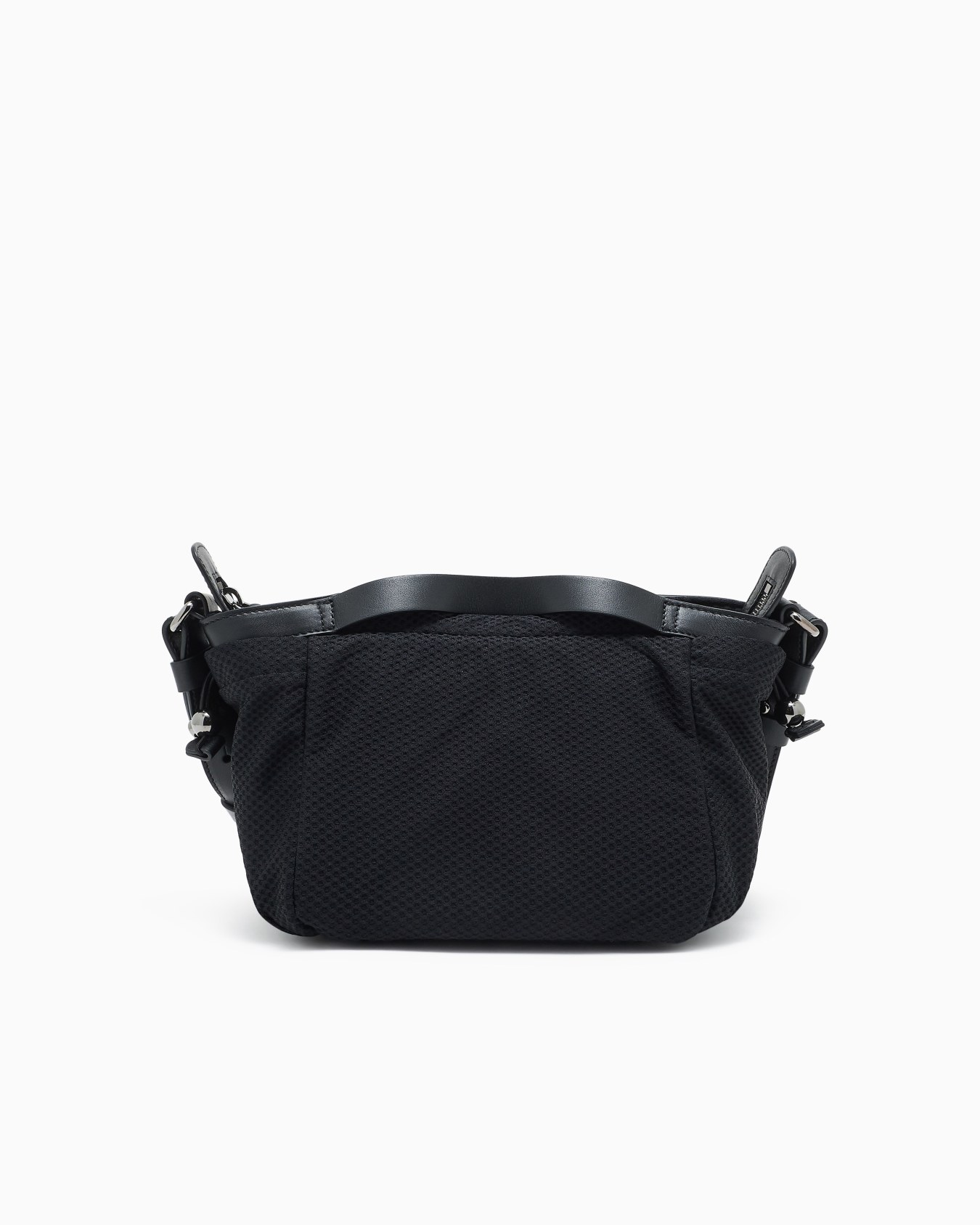 Mesh and leather crossbody bag Slide 2