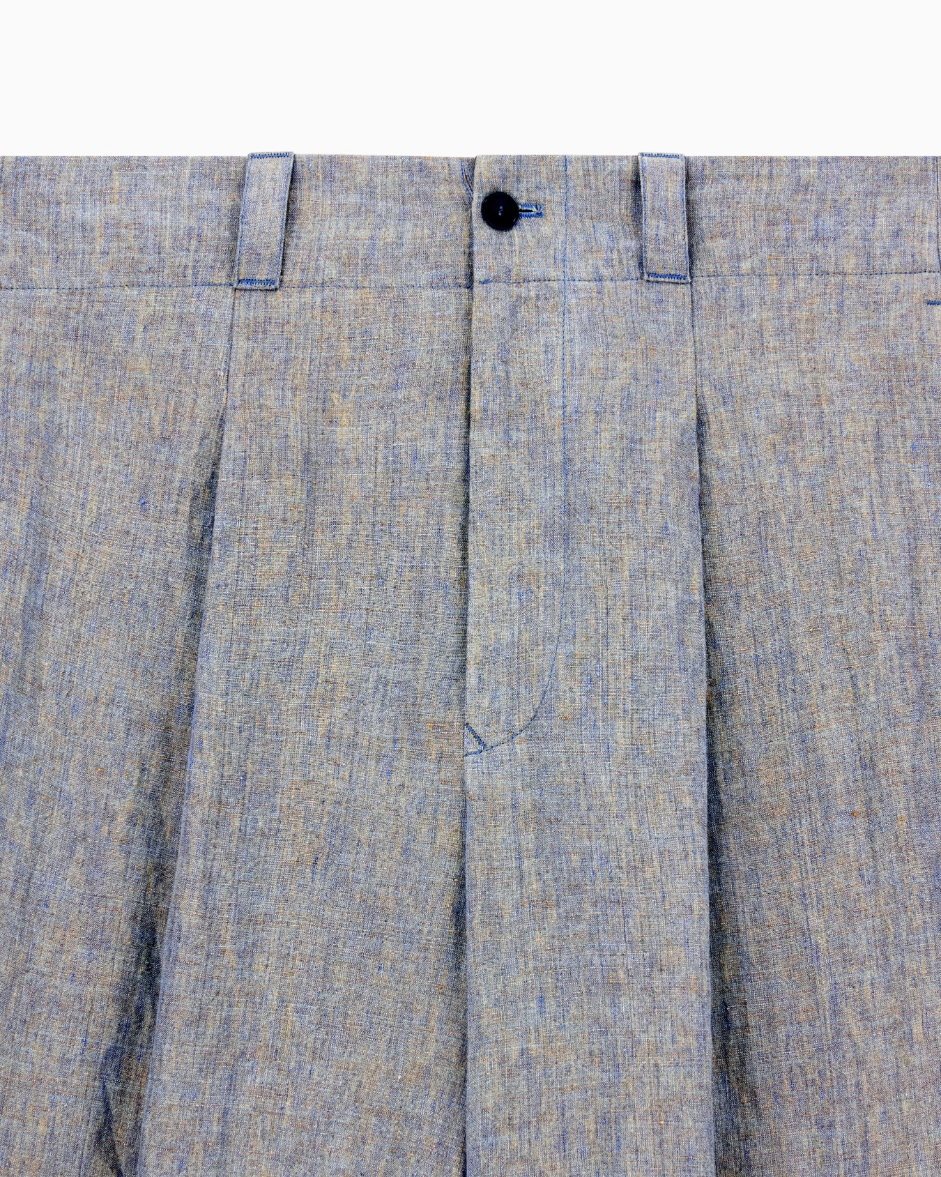 Single-dart, pure linen canvas trousers Slide 4