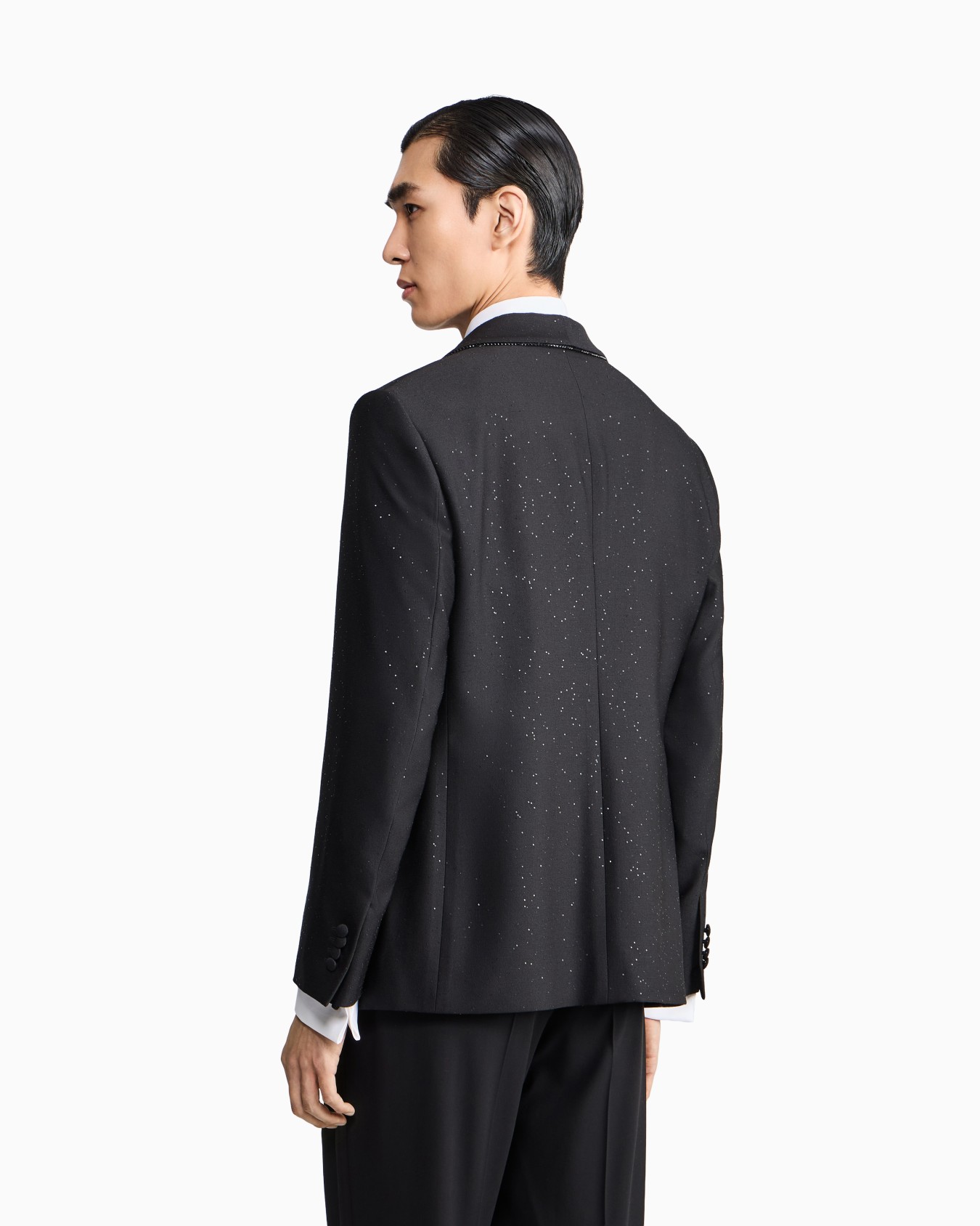 Single-breasted jacket in ASV wool crepe Diapositiva 2