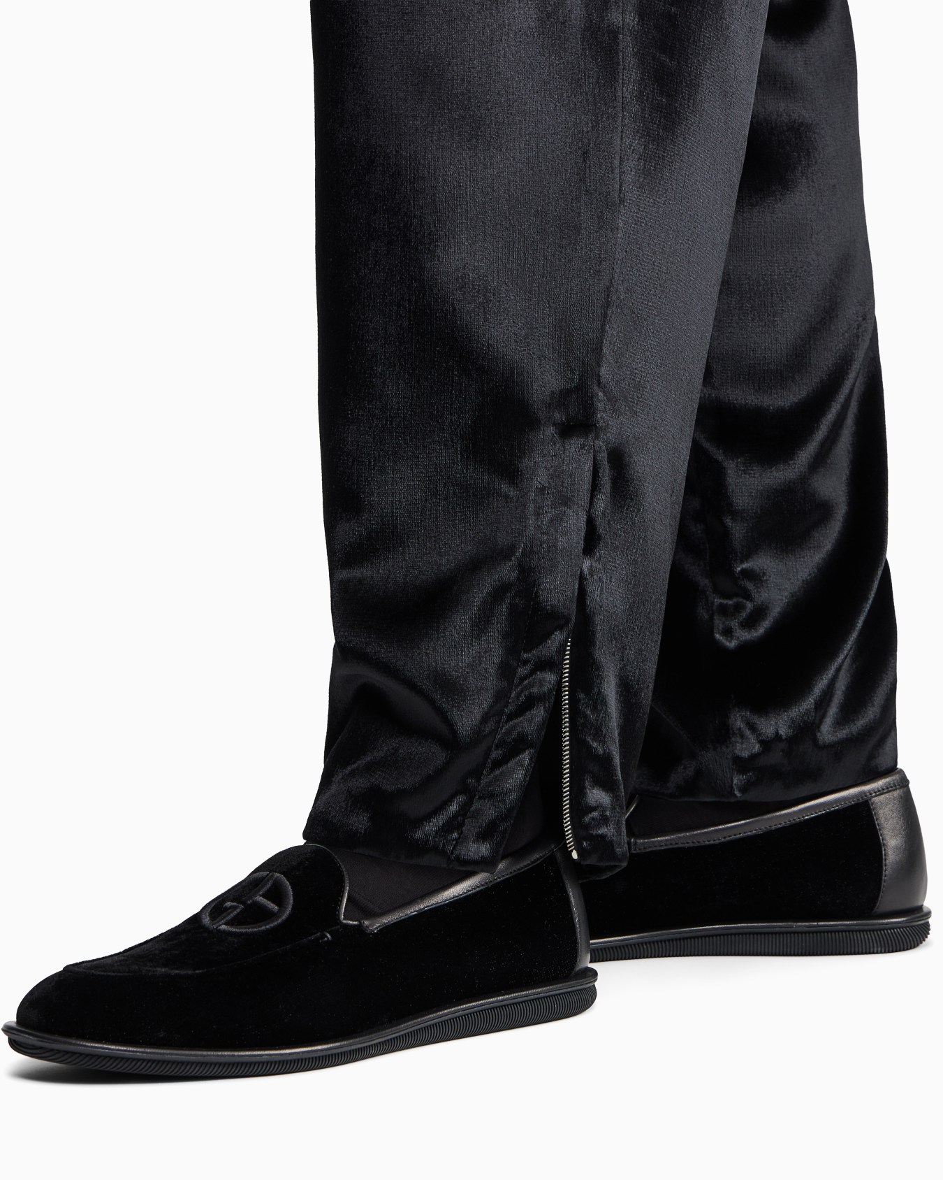 Velvet single-pleated trousers Diapositiva 4