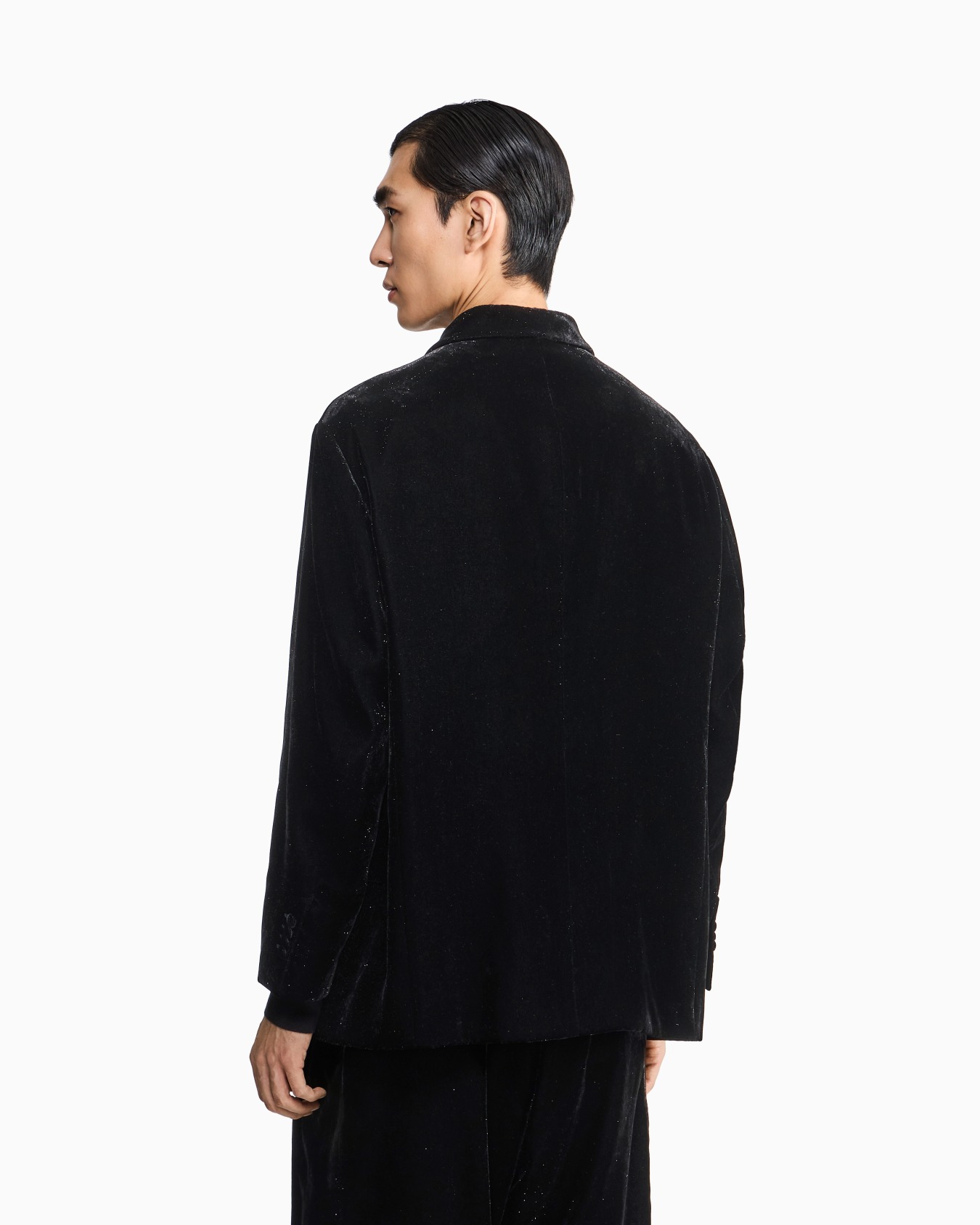 Velvet shirt jacket Slide 2