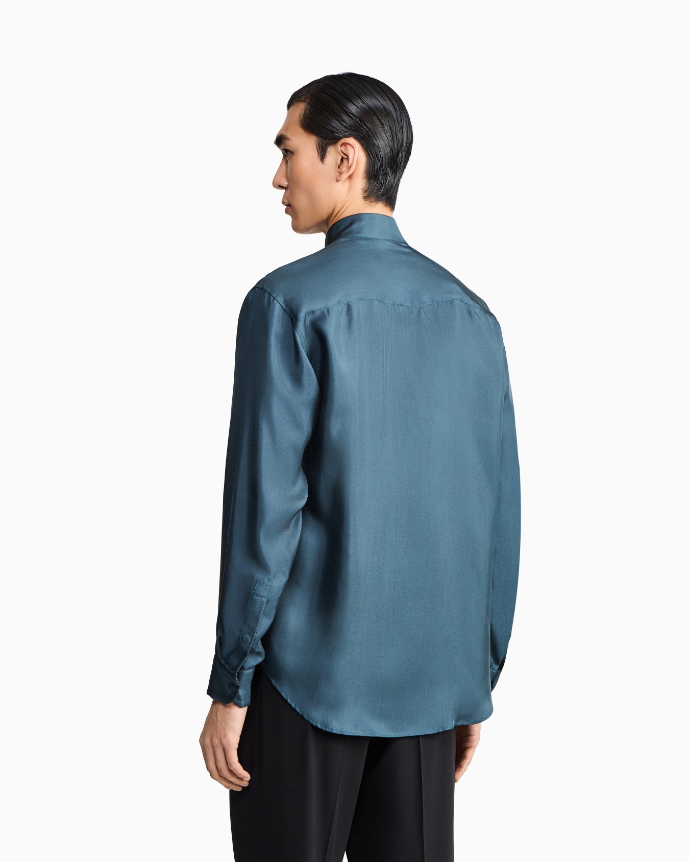 Silk twill shirt Slide 2