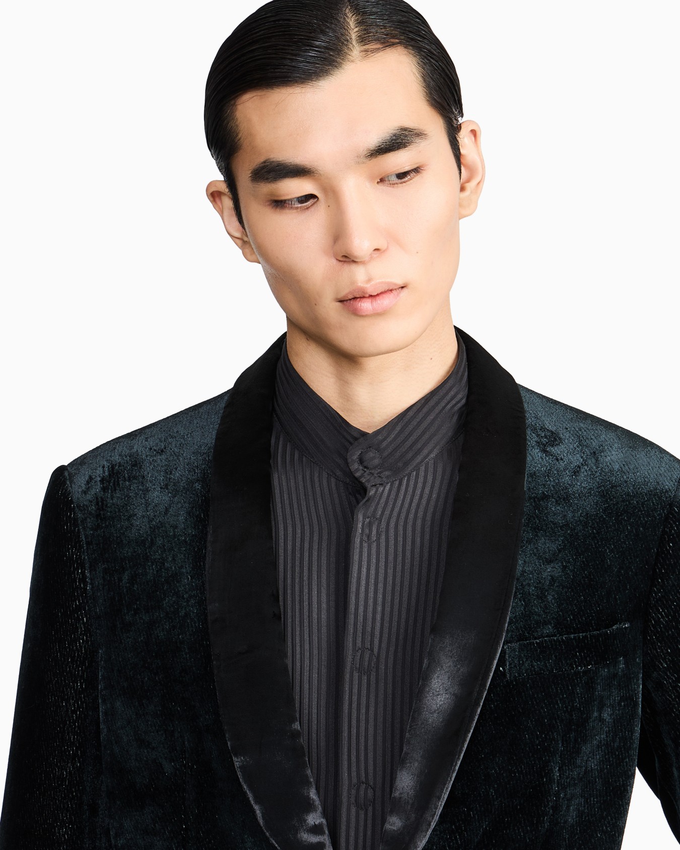 Silk and viscose blend creponne shirt Slide 4