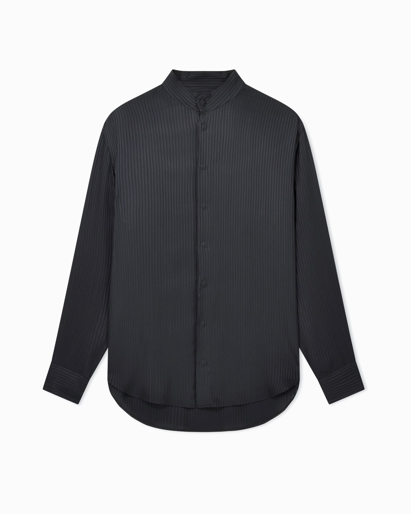 Silk and viscose blend creponne shirt Slide 0