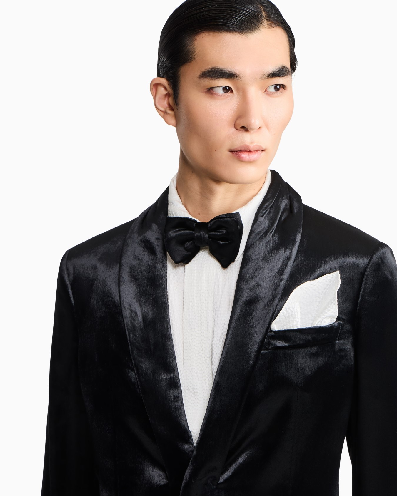 Hammered silk satin shirt Slide 4