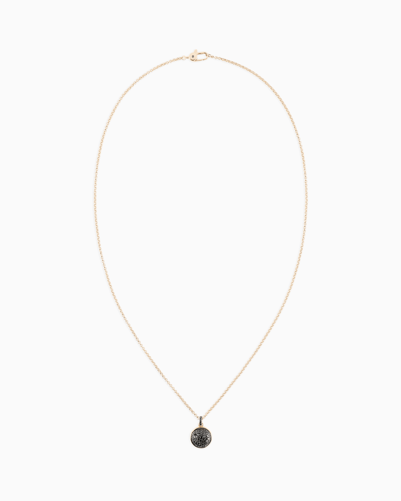 Gadir necklace in 18k gold and diamonds Slide 0