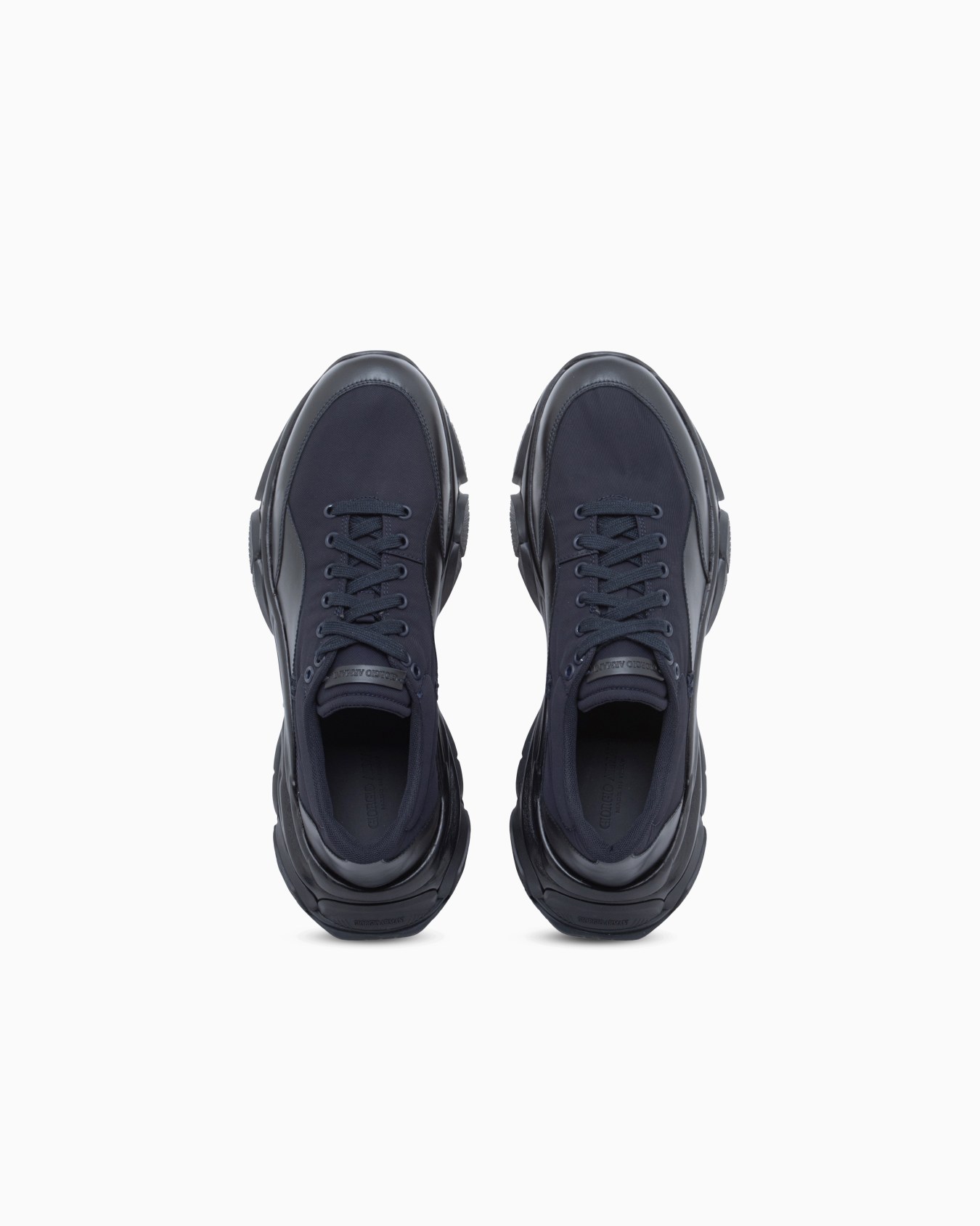 Sneaker in nylon and leather with rubber sole Slide 2