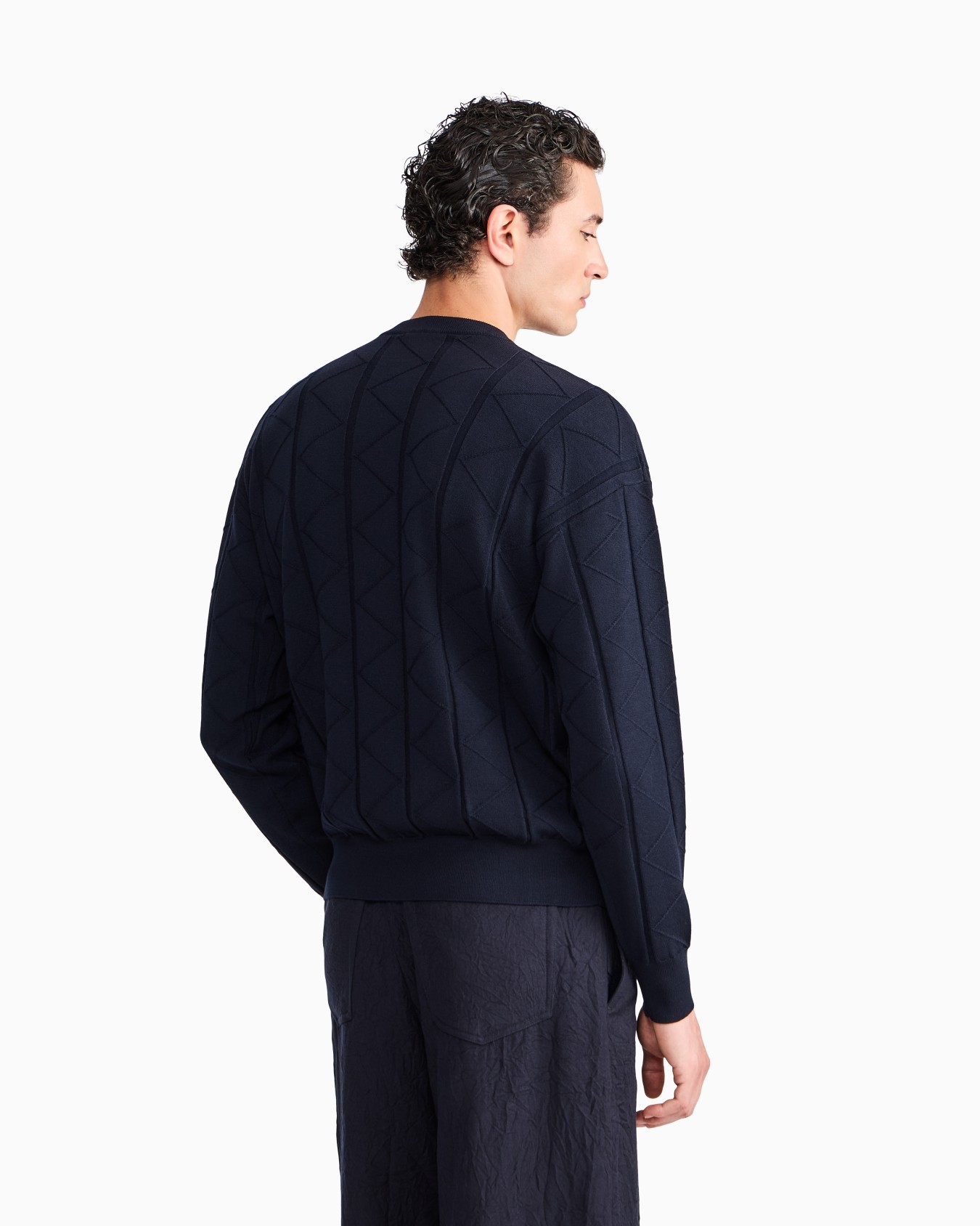 Sweater regular fit chevron virgin wool Slide 5