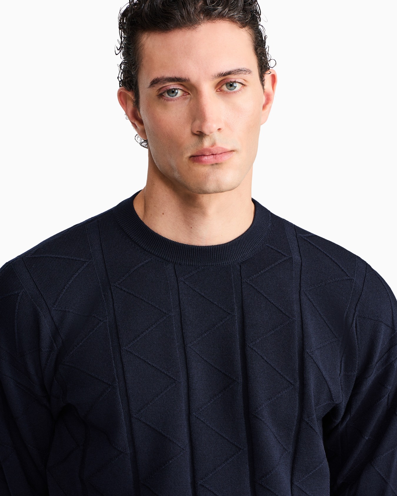 Sweater regular fit chevron virgin wool Slide 6