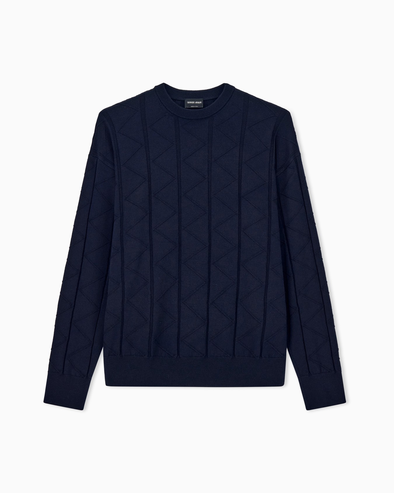 Sweater regular fit chevron virgin wool Slide 0