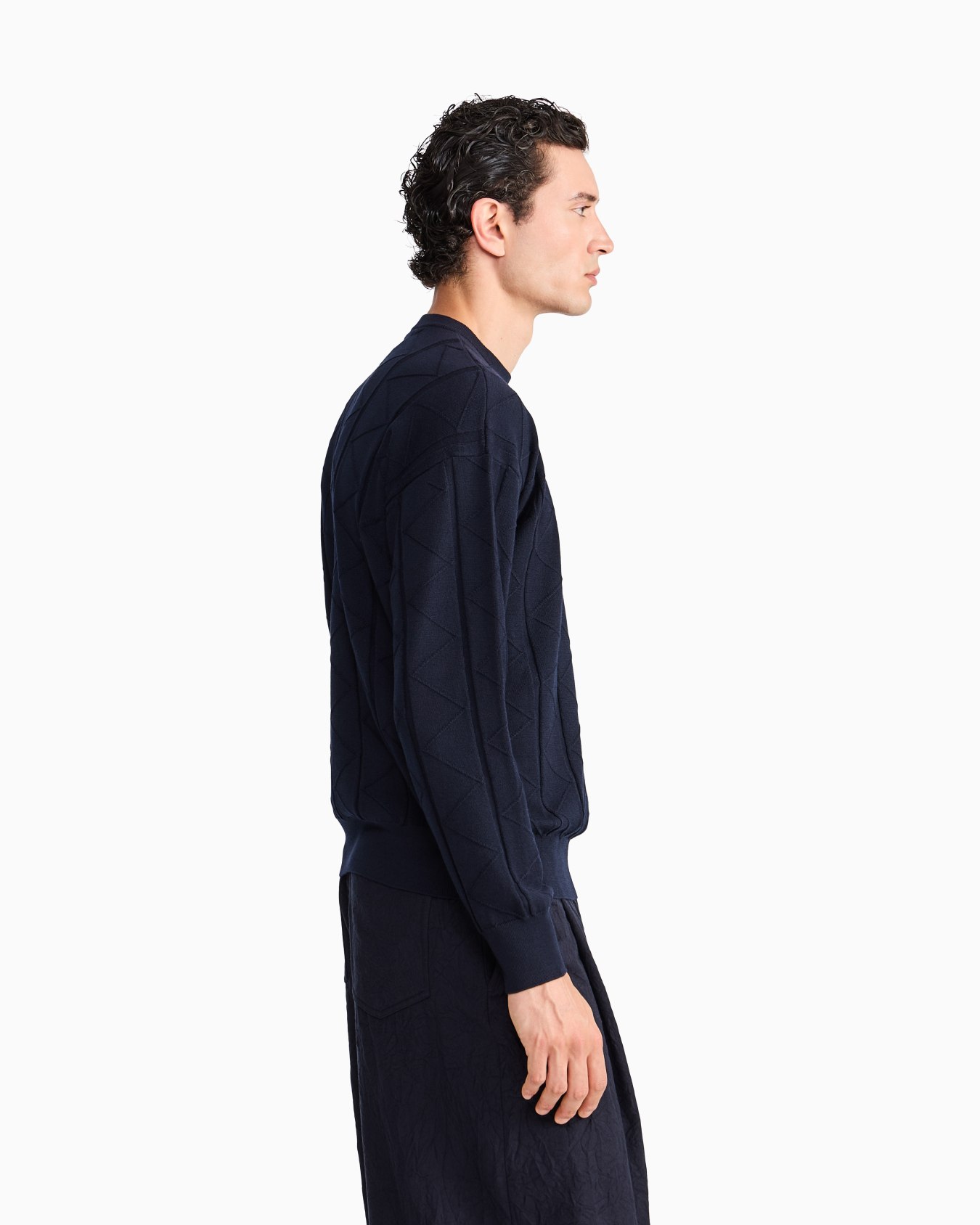 Sweater regular fit chevron virgin wool Slide 7