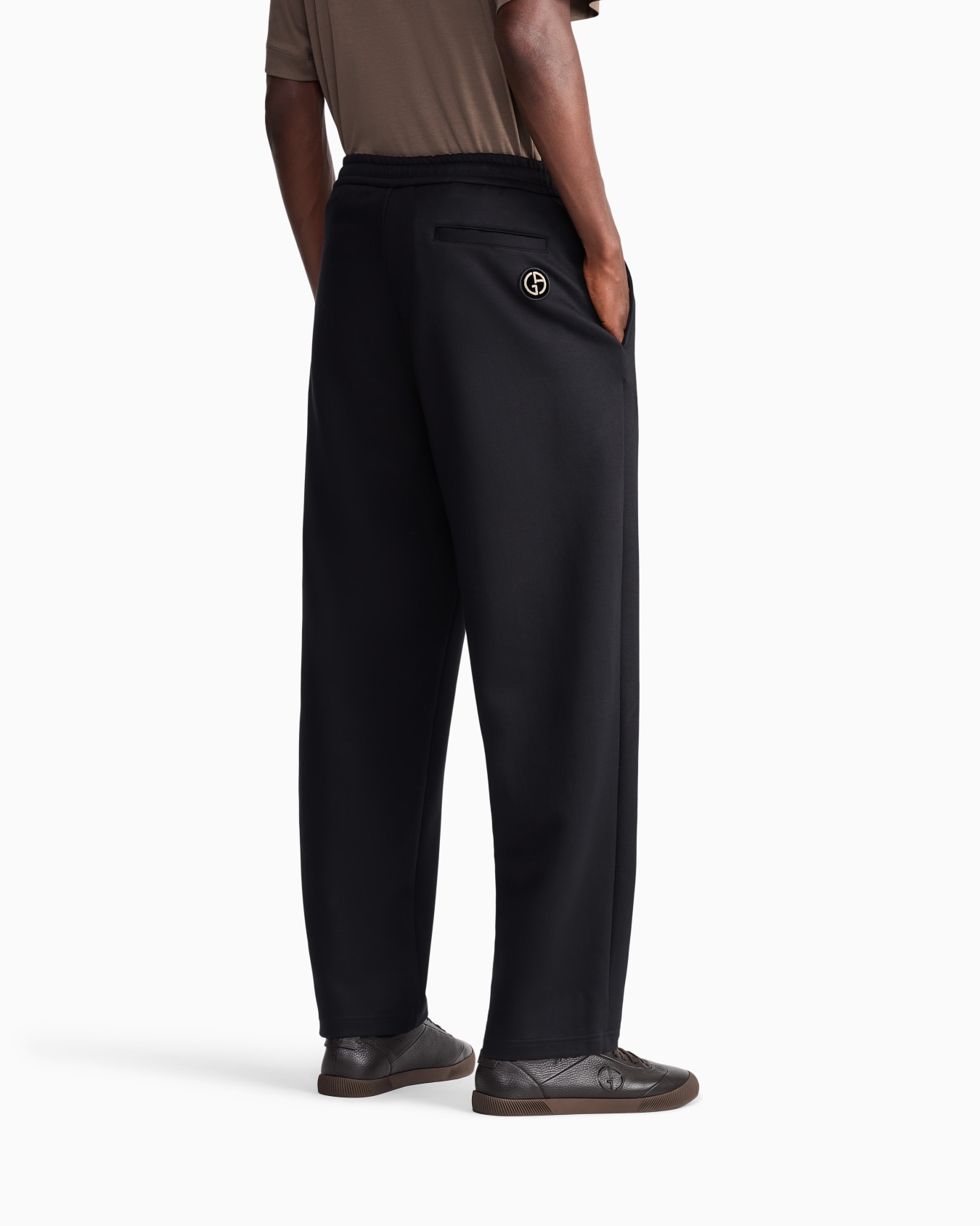Trouser regular fit in modal and cotton double jersey Slide 5