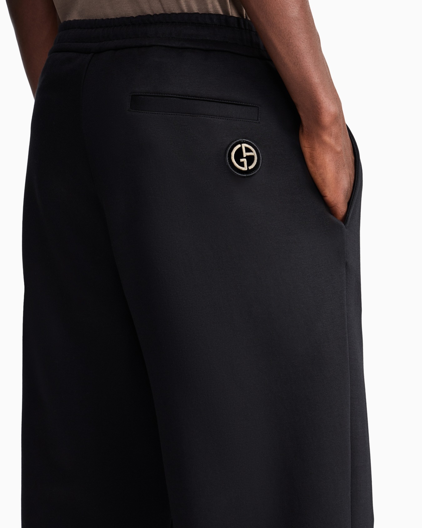 Trouser regular fit in modal and cotton double jersey Slide 6