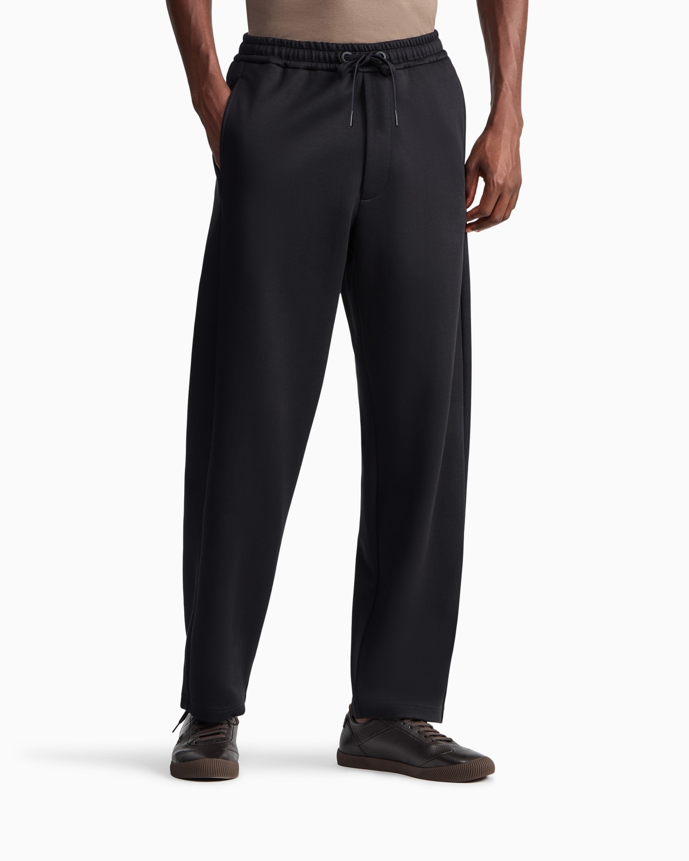 Trouser regular fit in modal and cotton double jersey Slide 3