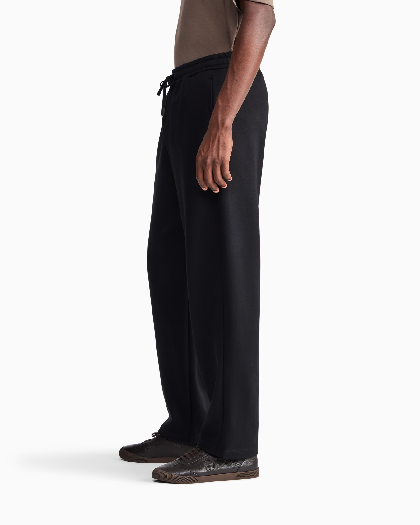 Trouser regular fit in modal and cotton double jersey Slide 7
