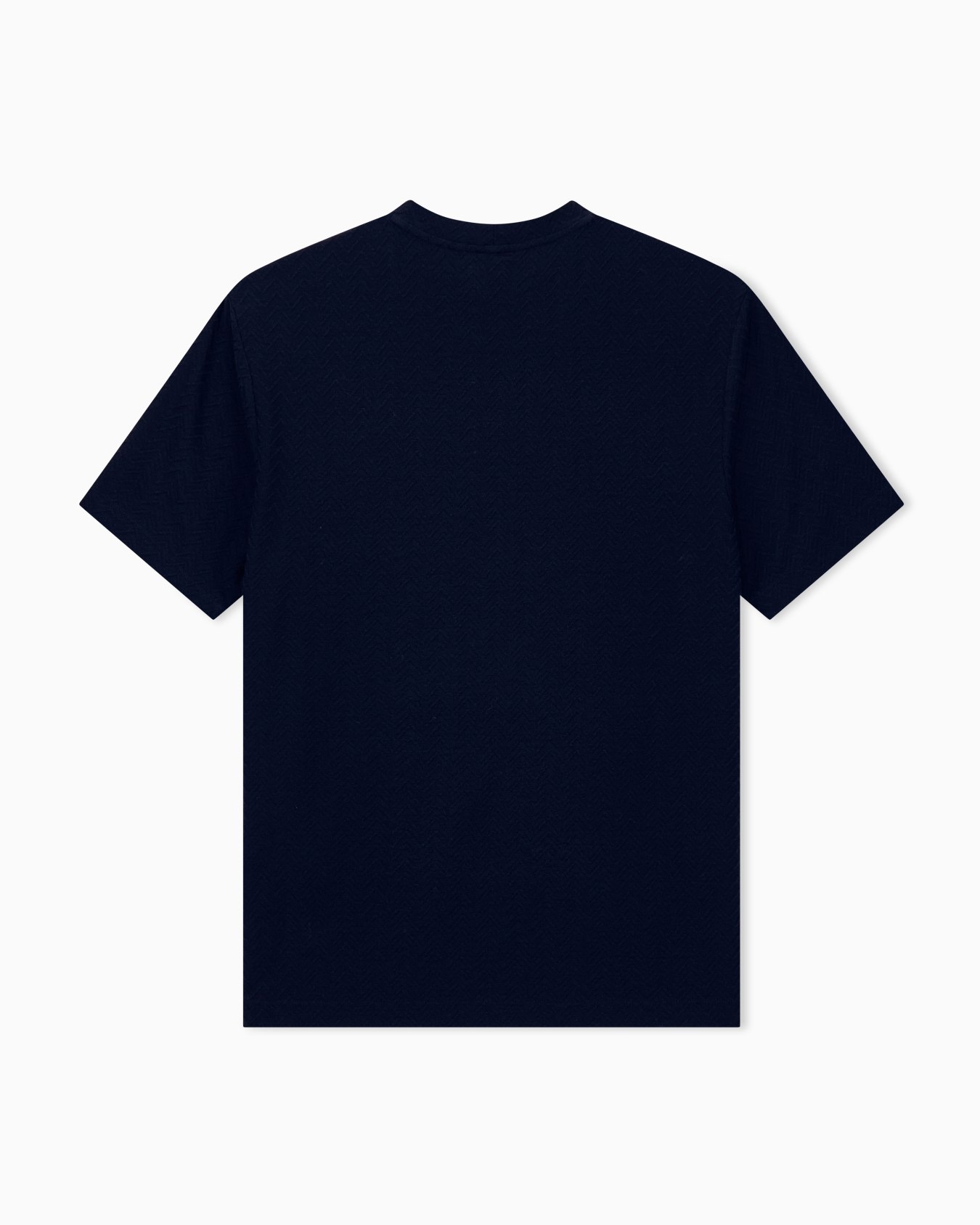 T-shirt regular fit chevron jacquard stretch virgin wool Slide 1